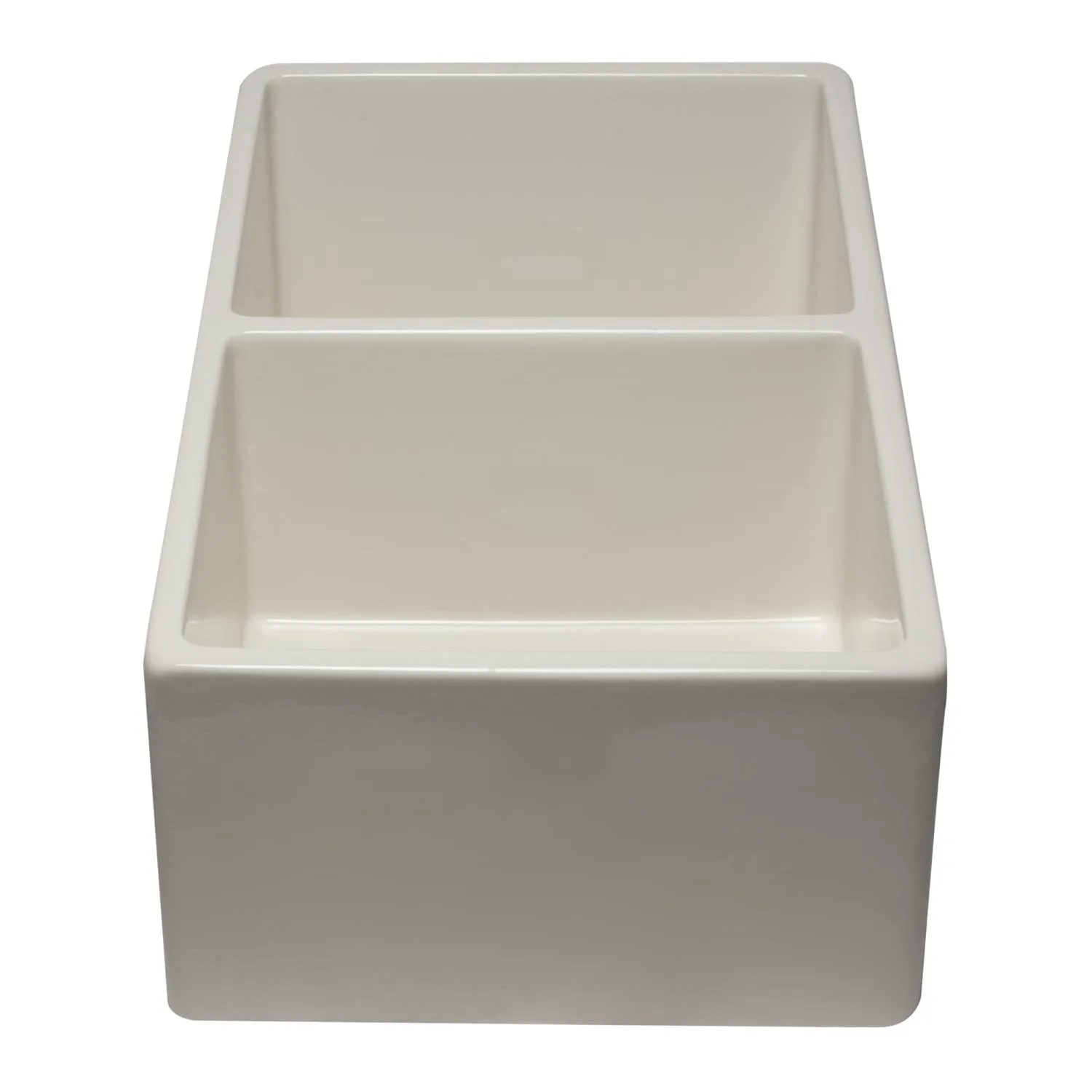 ALFI AB3318DB 33 in Reversible Double Bowl Fireclay Farm Kitchen Sink - image 2