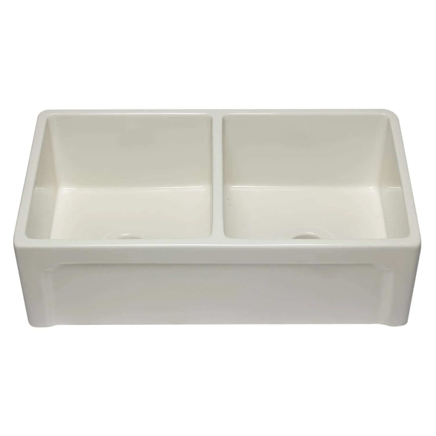 ALFI AB3318DB 33 in Reversible Double Bowl Fireclay Farm Kitchen Sink - image 6