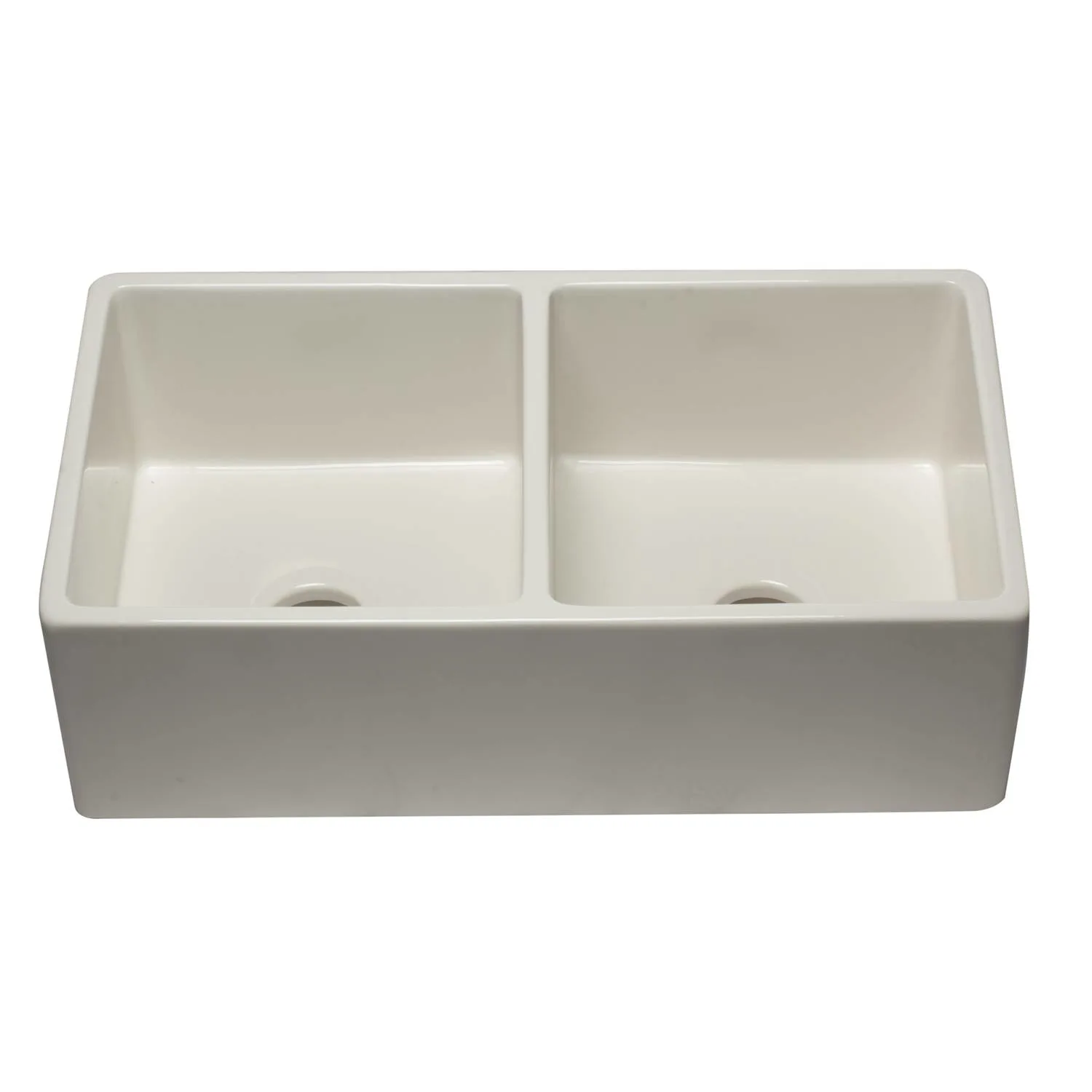 ALFI AB3318DB 33 in Reversible Double Bowl Fireclay Farm Kitchen Sink - image 8