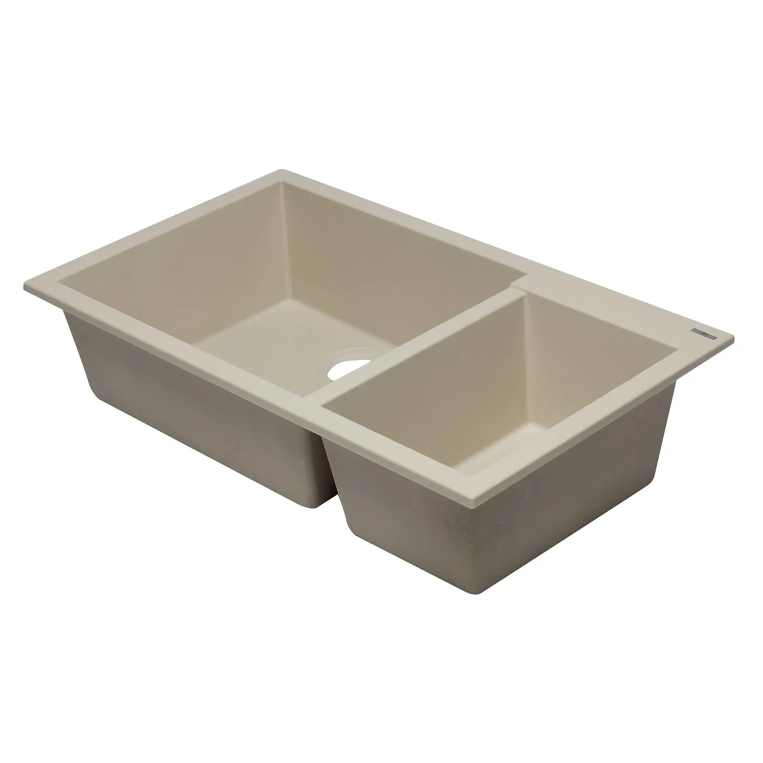 ALFI AB3319UM 34 inch Double Bowl Granite Undermount Kitchen Sink - image 1