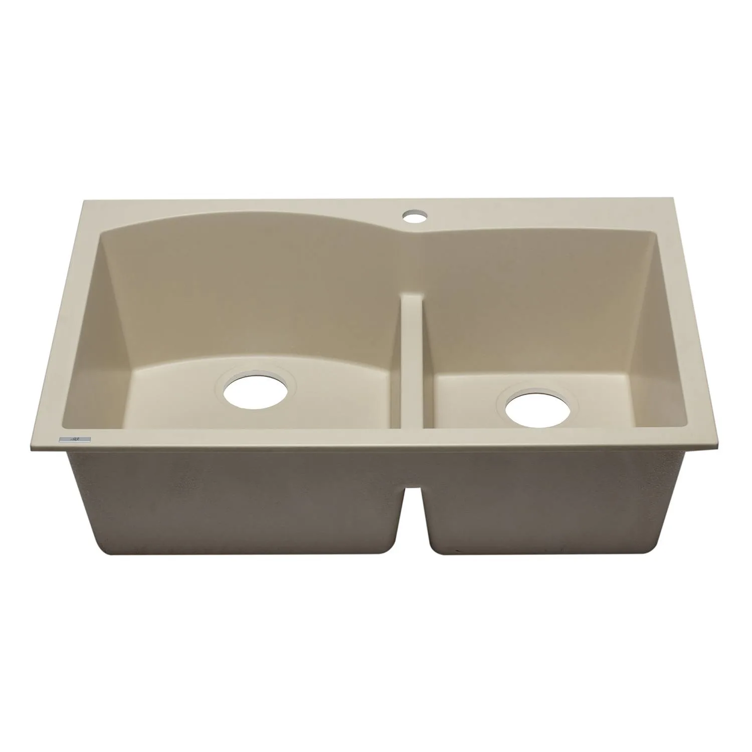 ALFI AB3320DI 33 inch Double Bowl Granite Drop-in Kitchen Sink