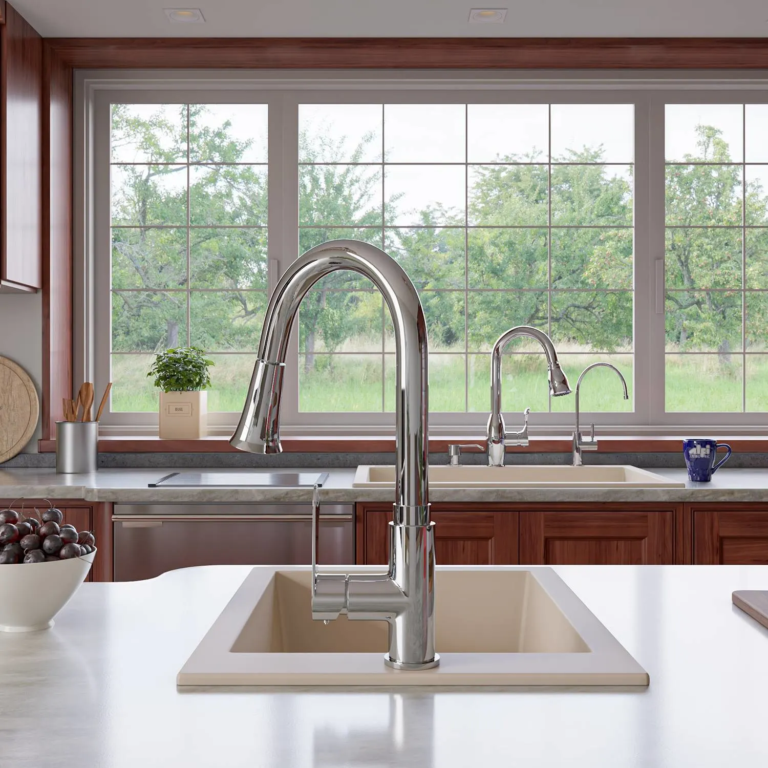 ALFI AB3322DI 33 inch Single Bowl Granite Drop-in Kitchen Sink - image 8