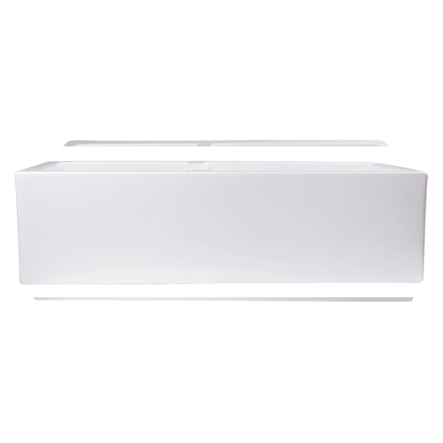 ALFI AB3618DB 36 inch Arched Double Bowl Fireclay Farm Kitchen Sink - image 5