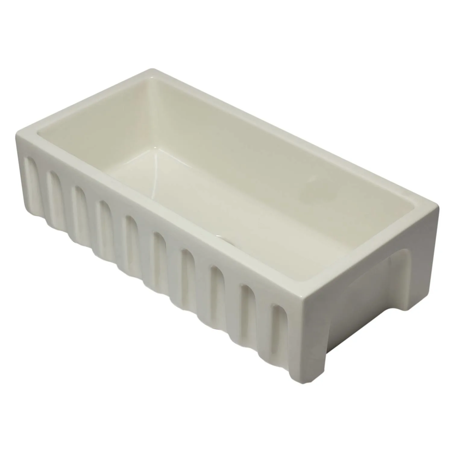 ALFI AB3618HS 36 in Reversible Single Bowl Fireclay Farm Kitchen Sink - image 7
