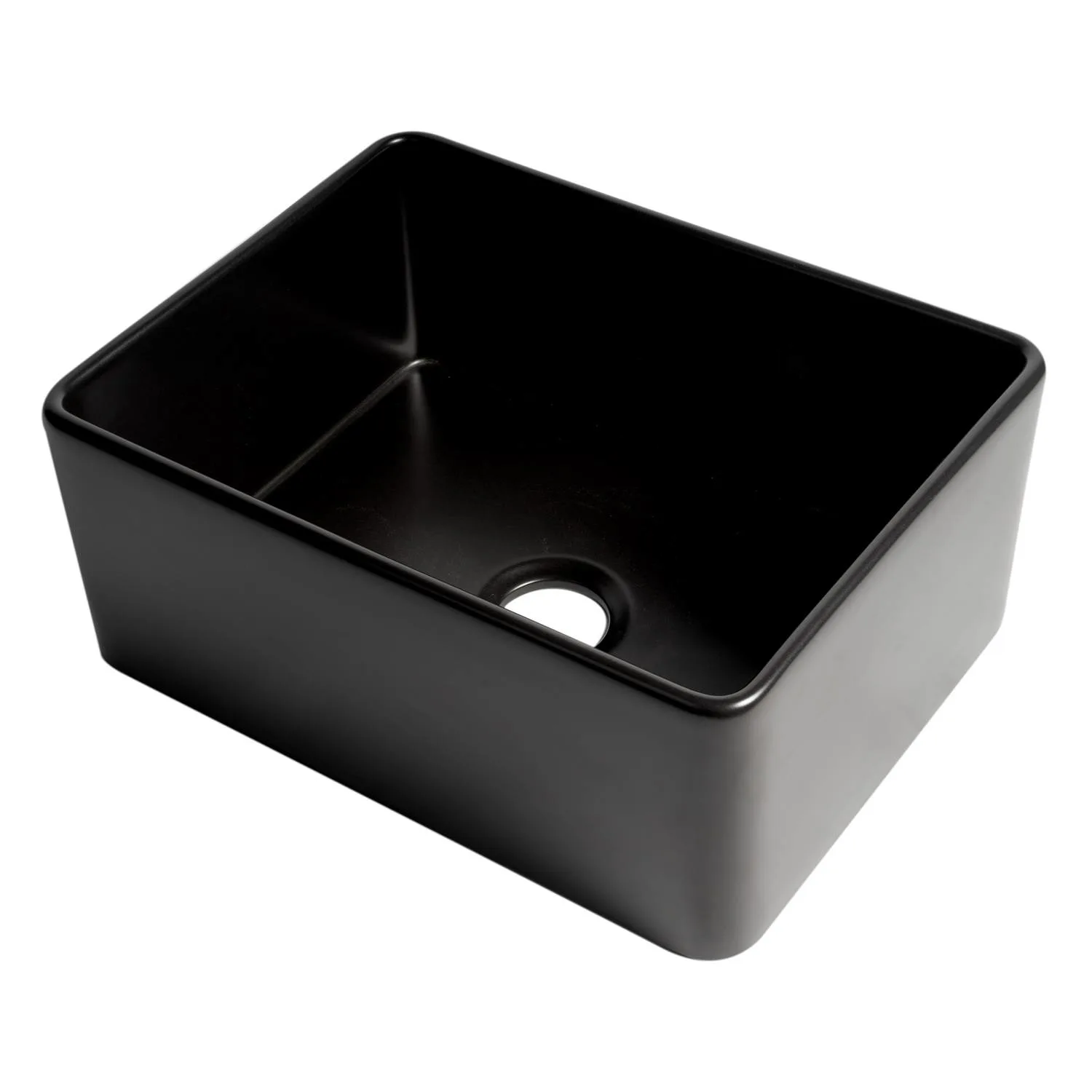 ALFI ABF2418 24 inch Smooth Single Bowl Fireclay Farm Kitchen Sink - image 3