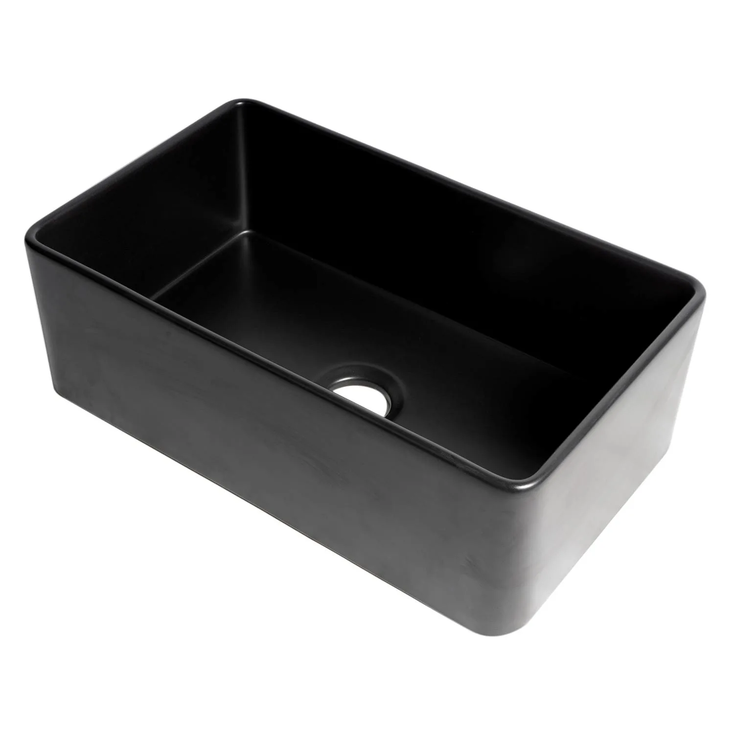 ALFI ABF3018 30 inch Smooth Single Bowl Fireclay Farm Kitchen Sink
