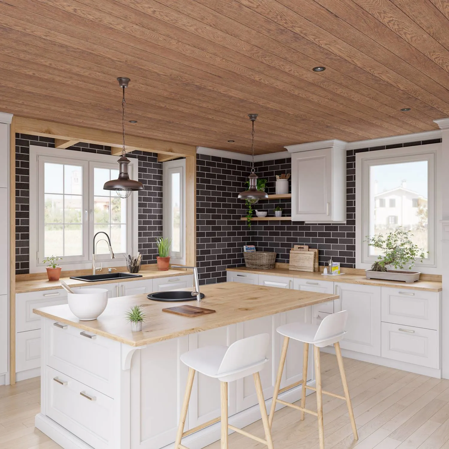 ALFI ABF1818R 18 in Round Fireclay Reversible Prep Kitchen Sink - image 6