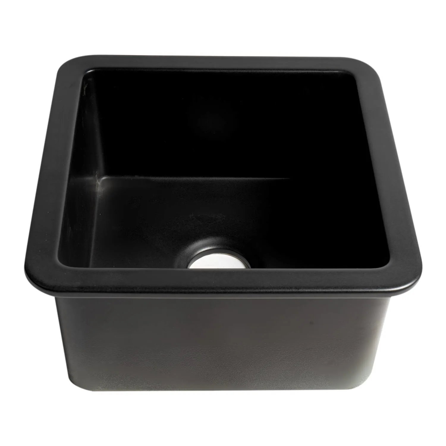 ALFI ABF1818S 18 in Square Fireclay Reversible Prep Kitchen Sink - image 3