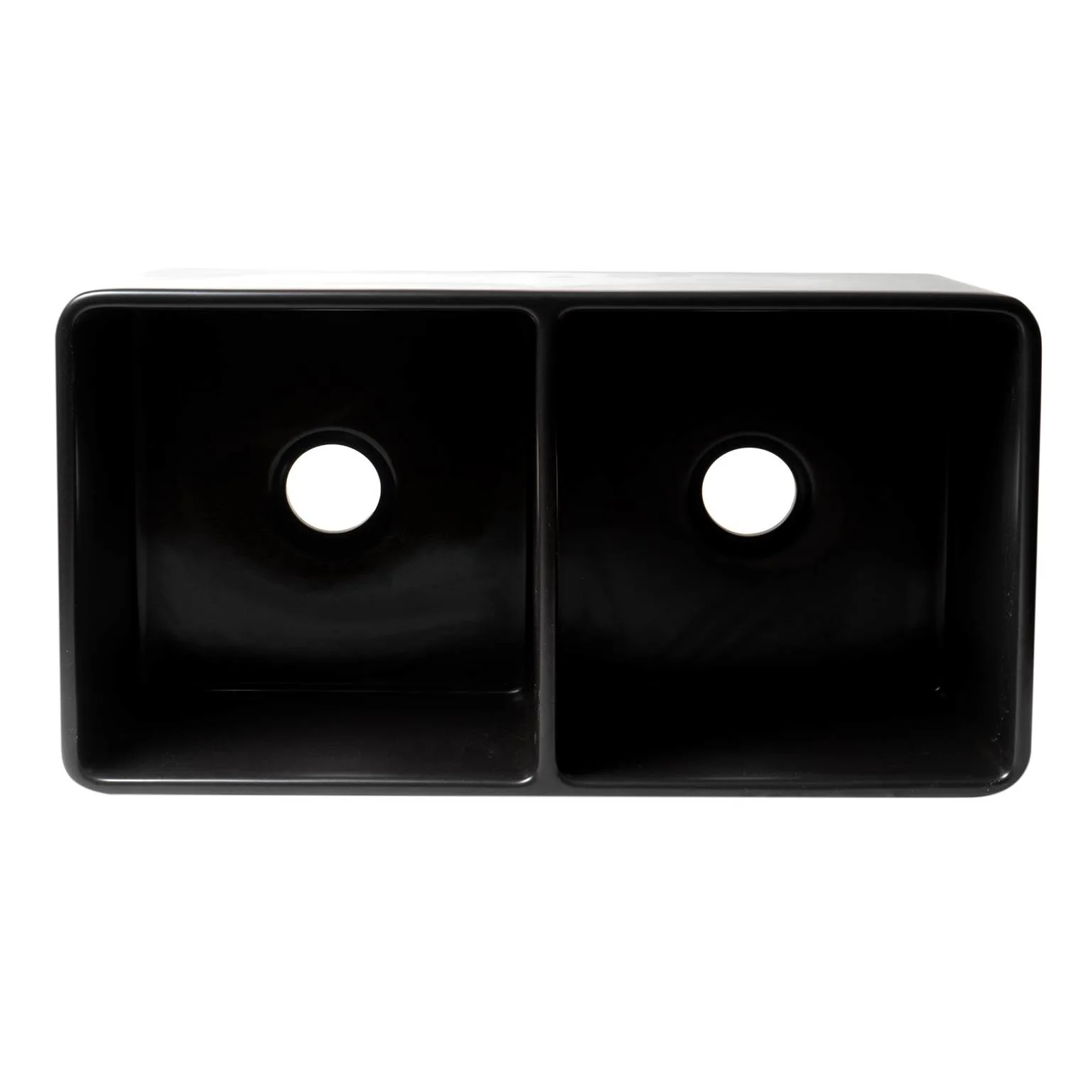 ALFI ABF3318D 33 inch Smooth Double Bowl Fireclay Farm Kitchen Sink - image 4