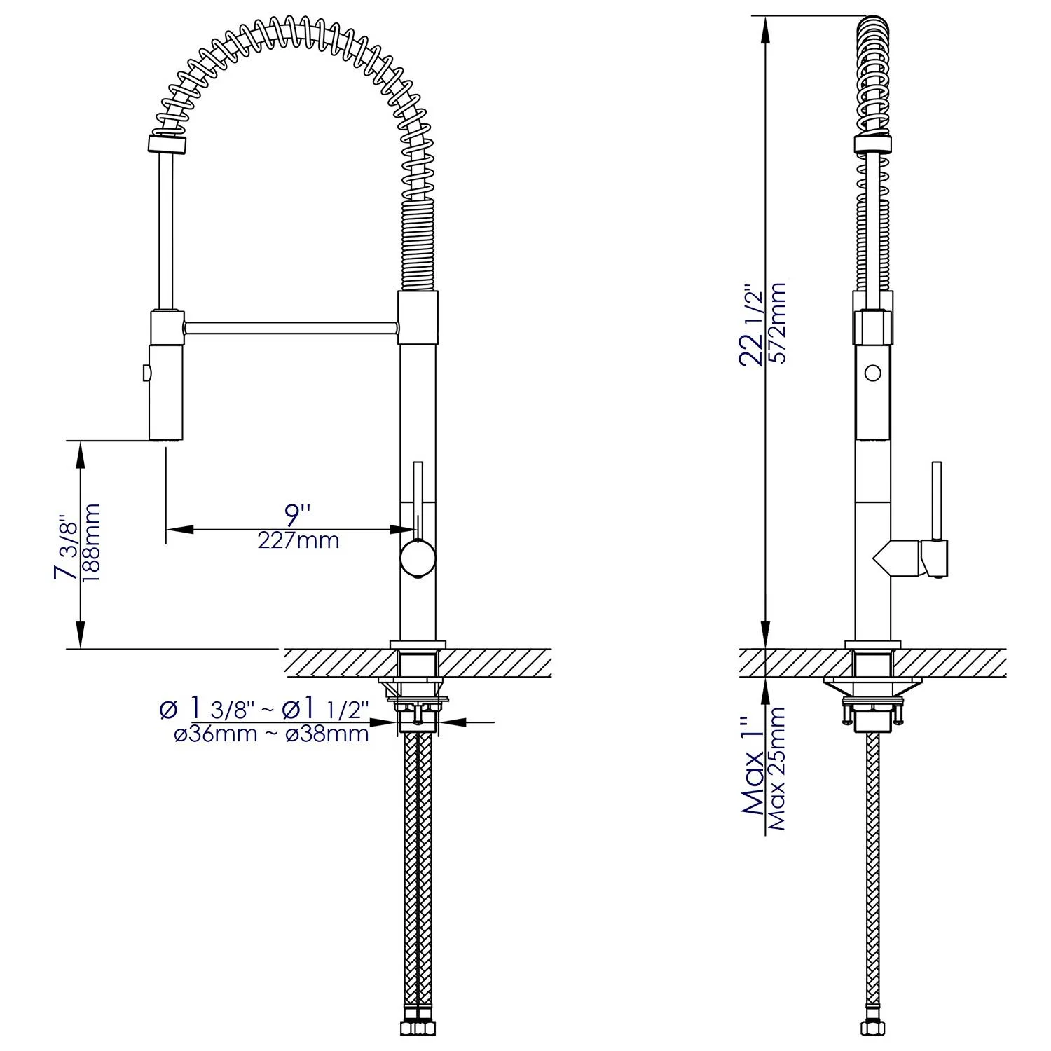 ALFI ABKF3732 Commercial Spring  Kitchen Faucet - image 13