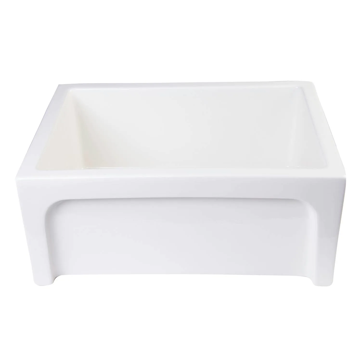 ALFI AB2418ARCH 24 inch Arched Single Bowl Fireclay Farm Kitchen Sink - image 5
