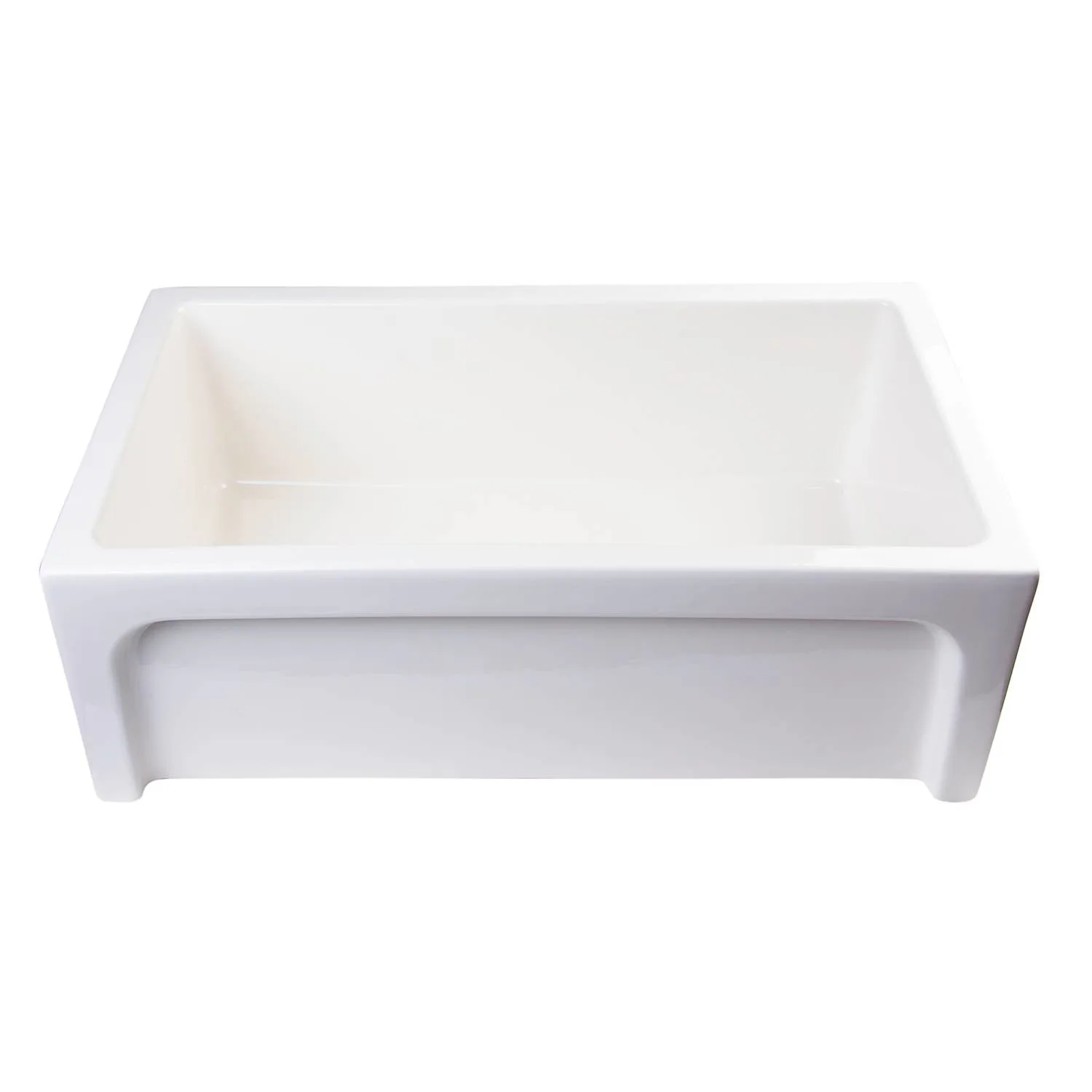 ALFI AB3018ARCH 30 inch Arched Single Bowl Fireclay Farm Kitchen Sink - image 5