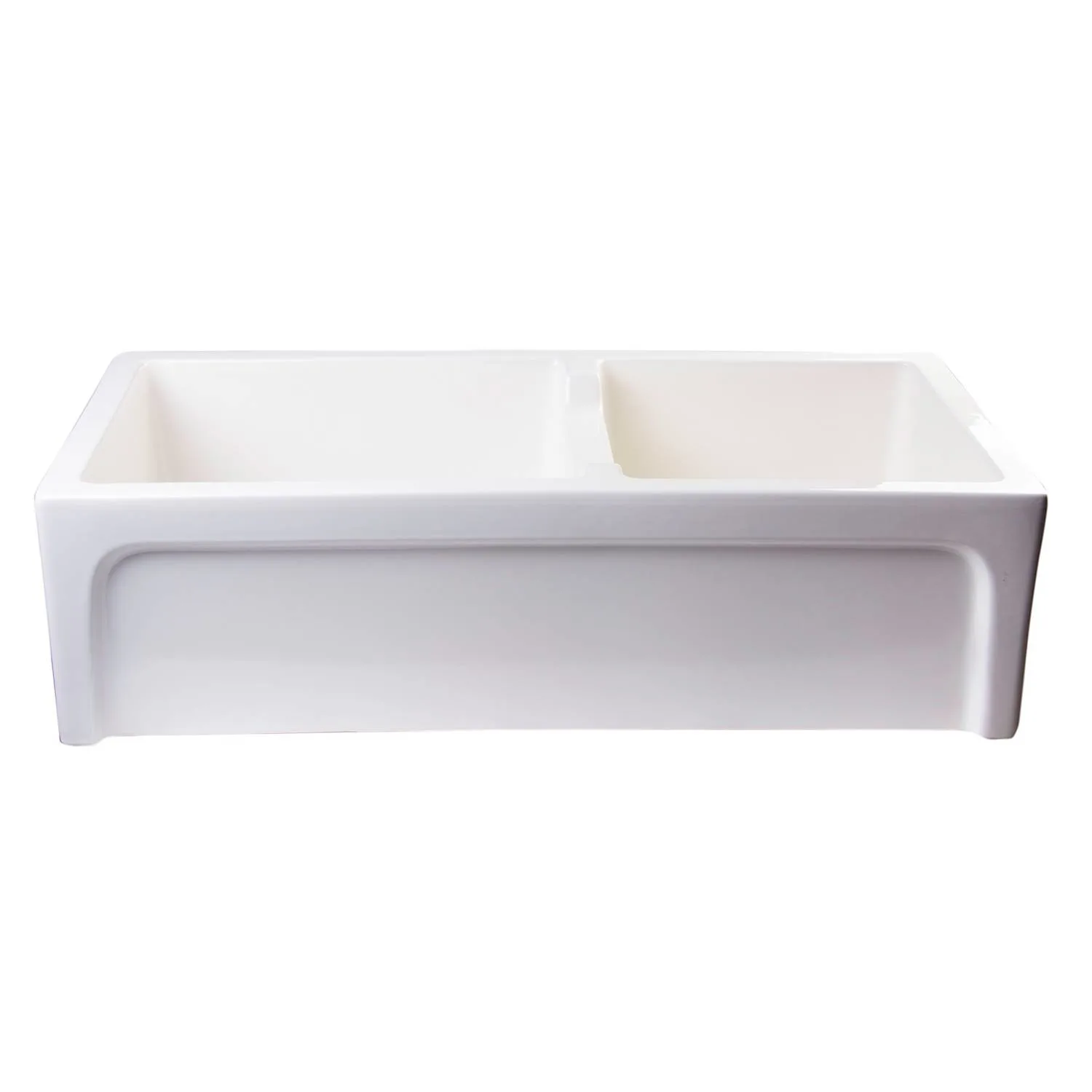 ALFI AB3618ARCH 36 inch Arched Double Bowl Fireclay Farm Kitchen Sink - image 2