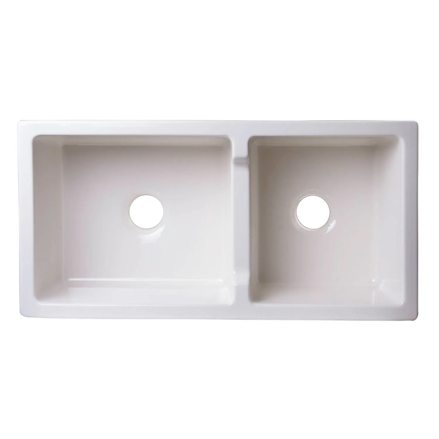ALFI AB3618ARCH 36 inch Arched Double Bowl Fireclay Farm Kitchen Sink - image 5