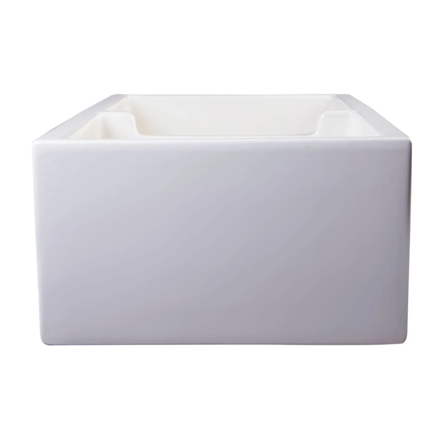 ALFI AB3918ARCH 39 inch Arched Double Bowl Fireclay Farm Kitchen Sink - image 2