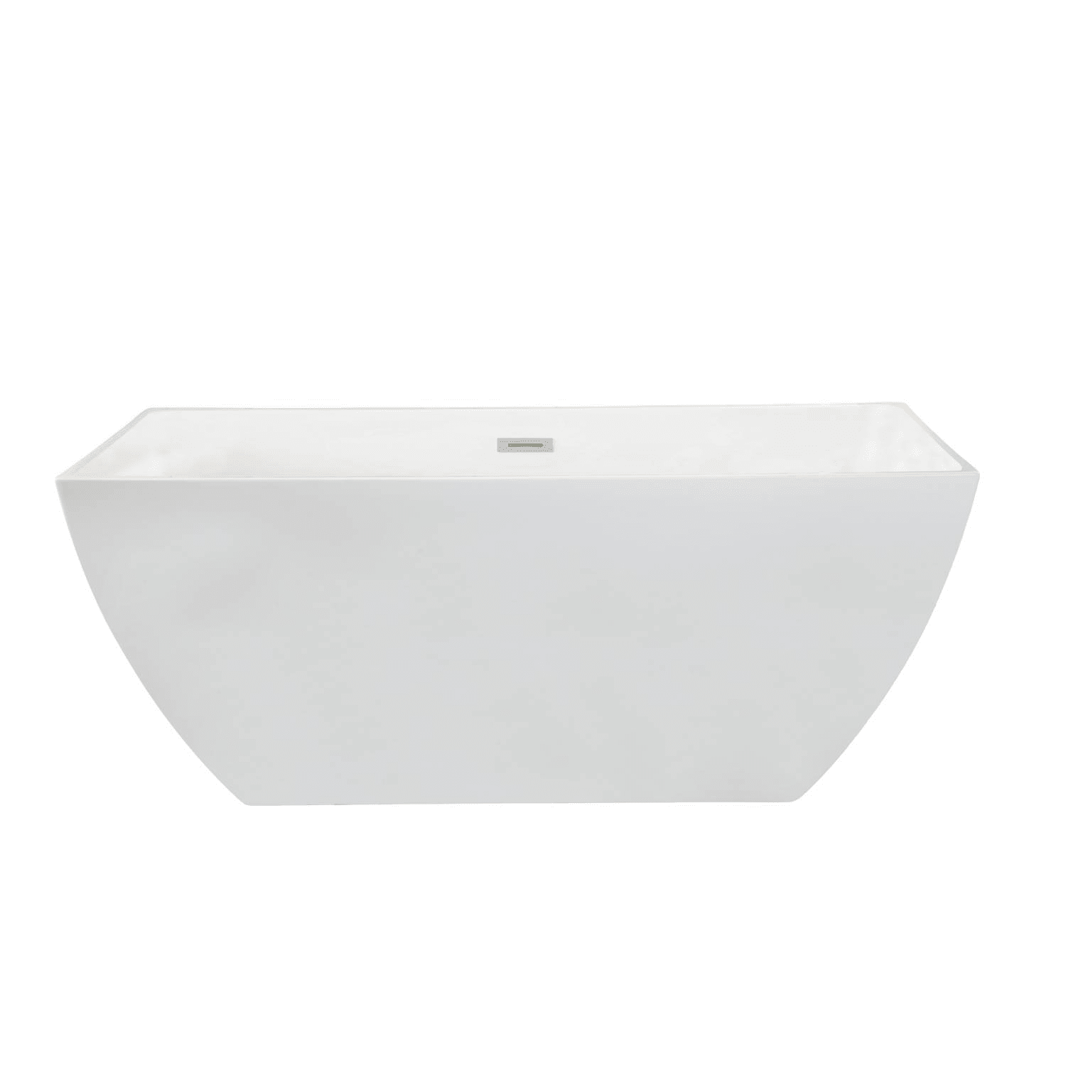 Altair Montague 59 x 30 Inch White Freestanding Acrylic Bathtub