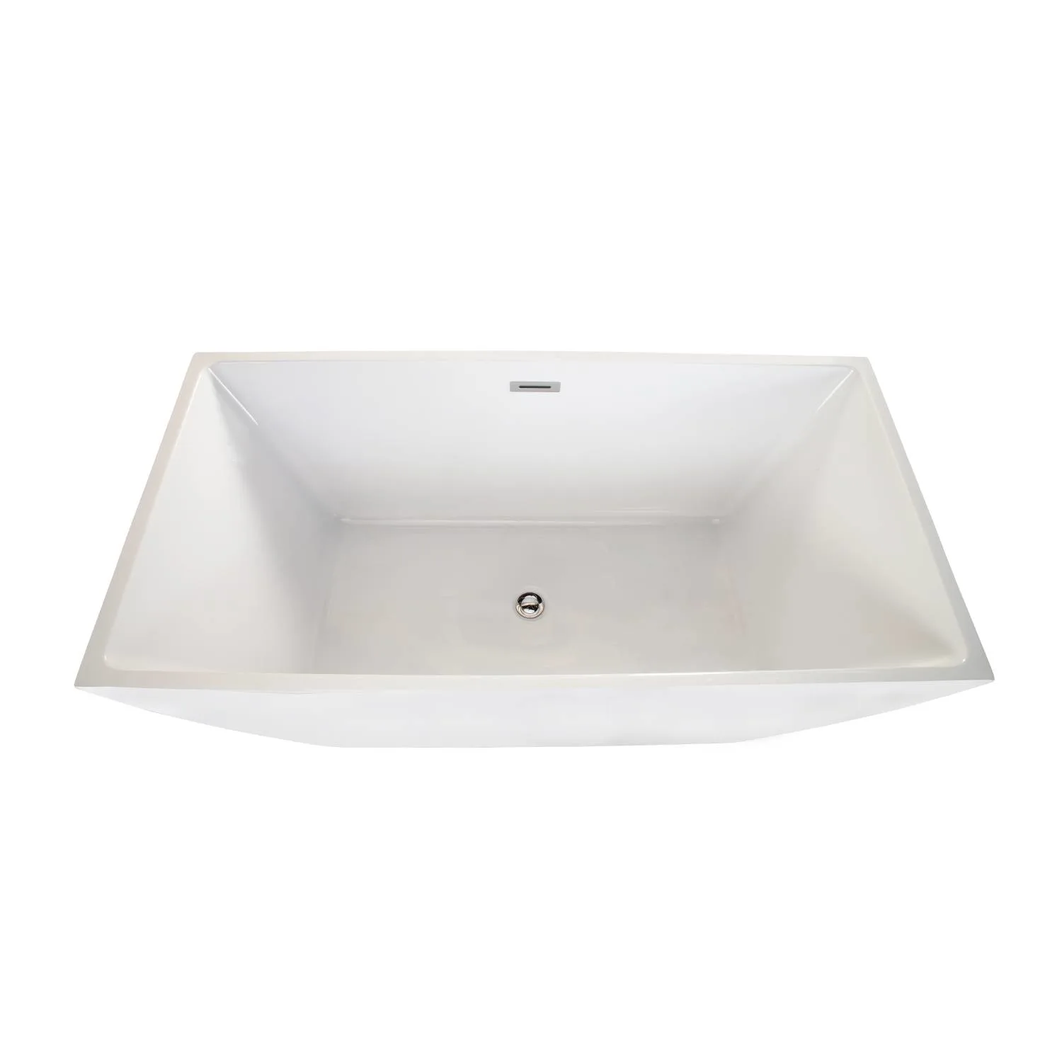 Altair Montague 59 x 30 Inch White Freestanding Acrylic Bathtub - image 3