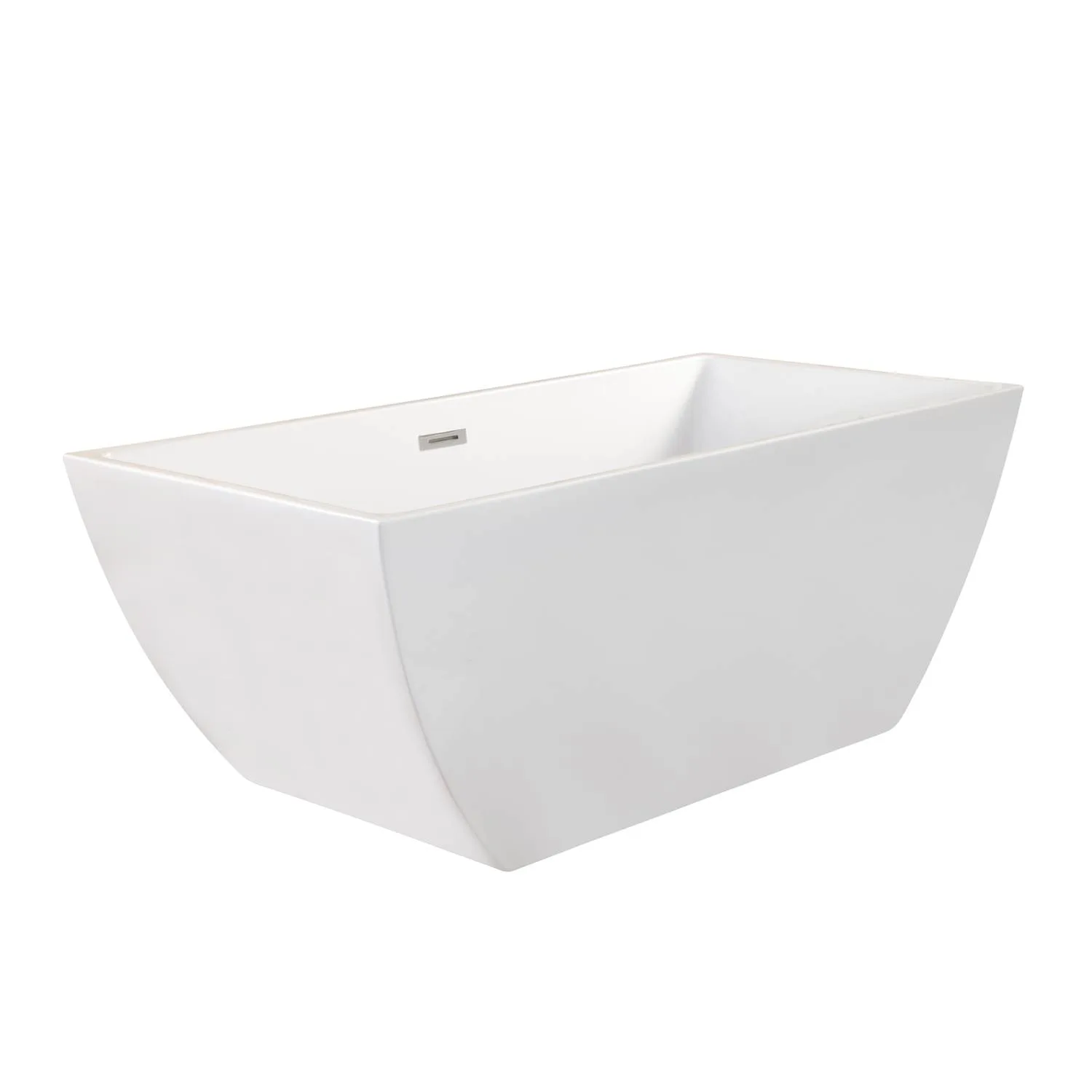 Altair Montague 59 x 30 Inch White Freestanding Acrylic Bathtub - image 7