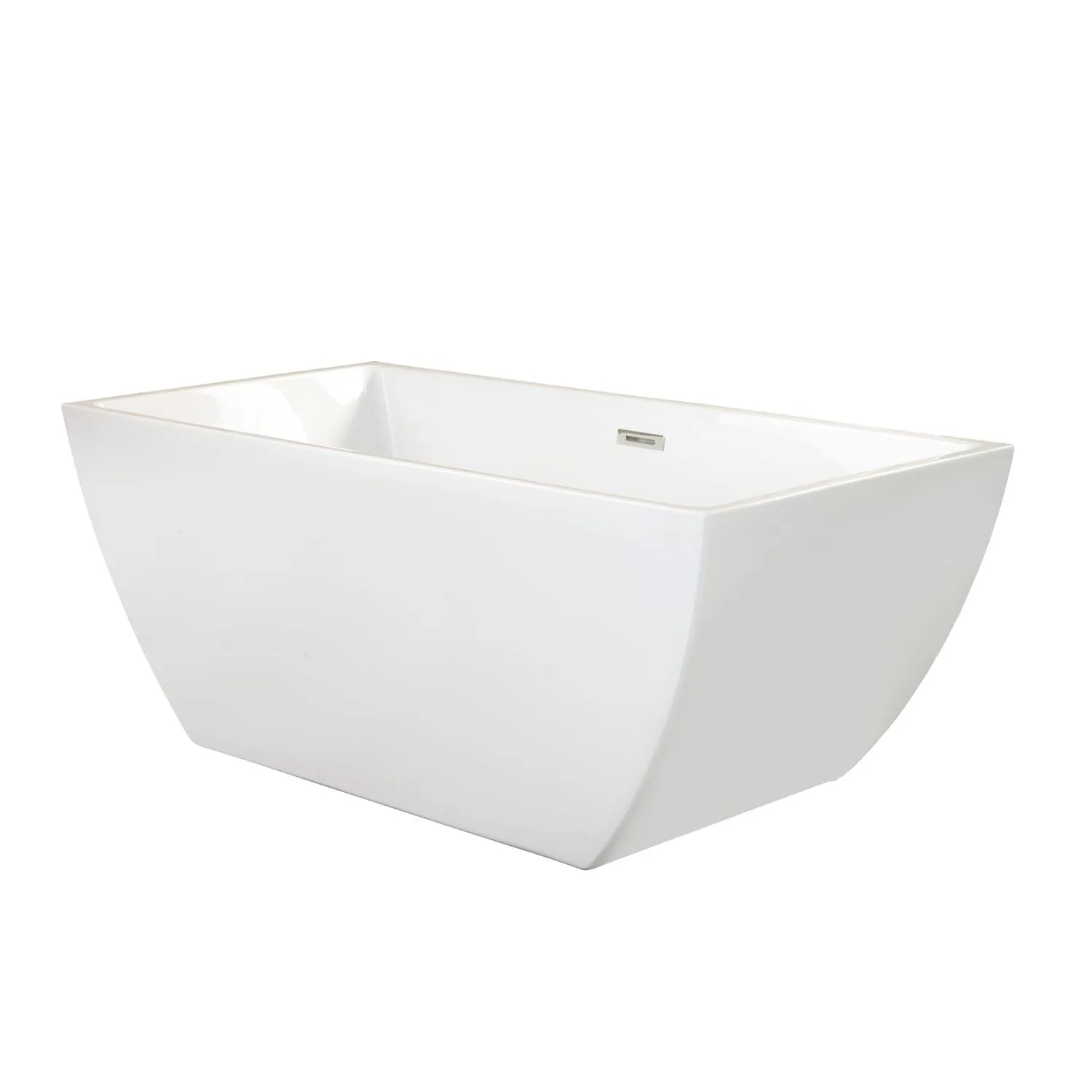 Altair Montague 59 x 30 Inch White Freestanding Acrylic Bathtub - image 8