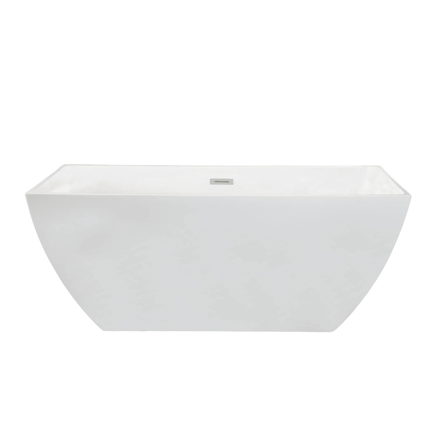 Altair Montague 67 x 32 Inch White Freestanding Acrylic Bathtub