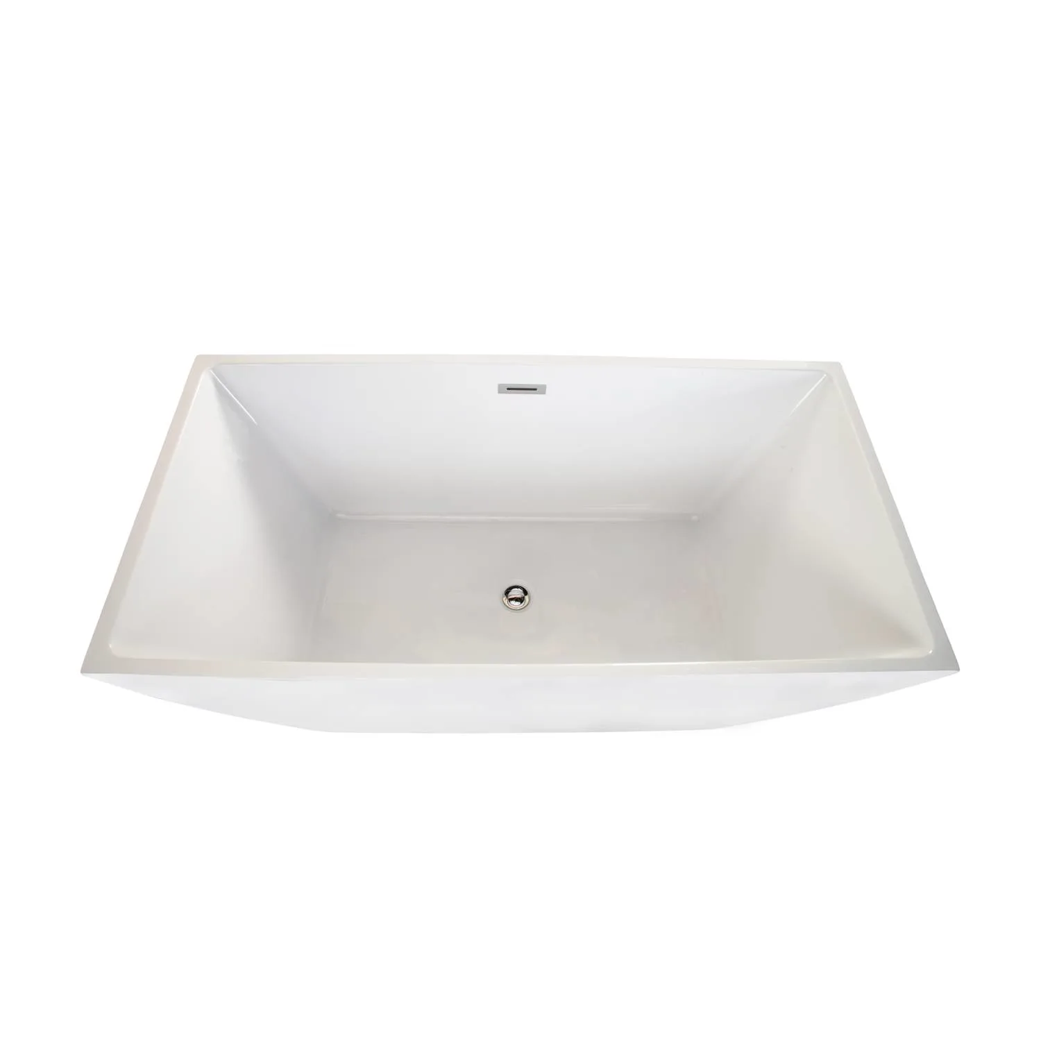 Altair Montague 67 x 32 Inch White Freestanding Acrylic Bathtub - image 3