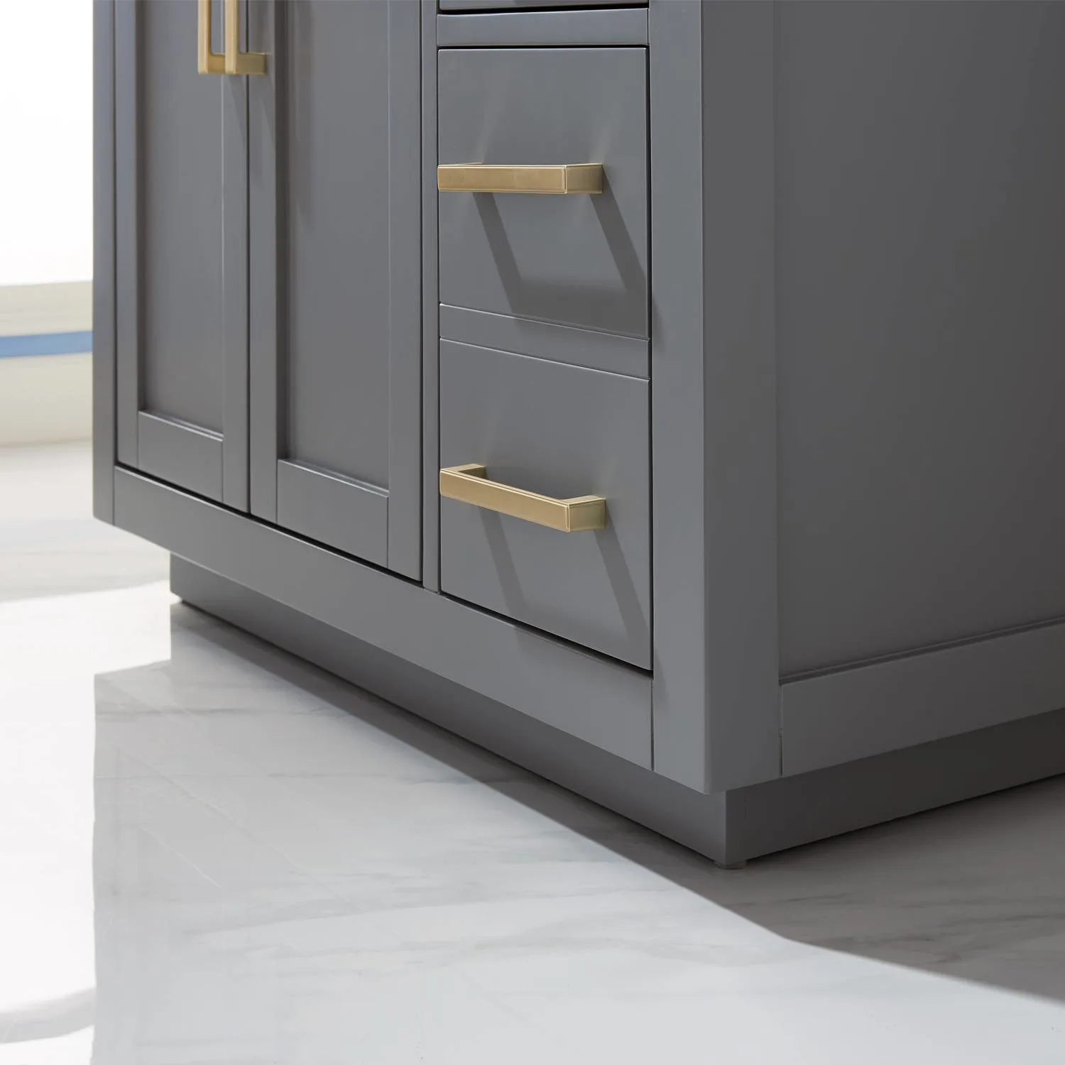 Altair Ivy 36 Inch Solid Plywood White Carrara Single Vanity - image 3