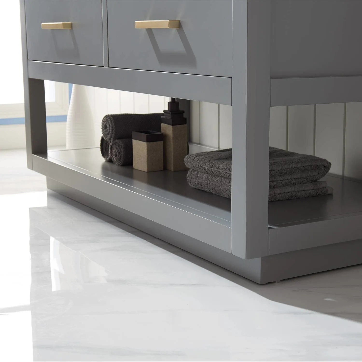 Altair Remi 48 Inch Solid Plywood White Carrara Single Vanity - image 9