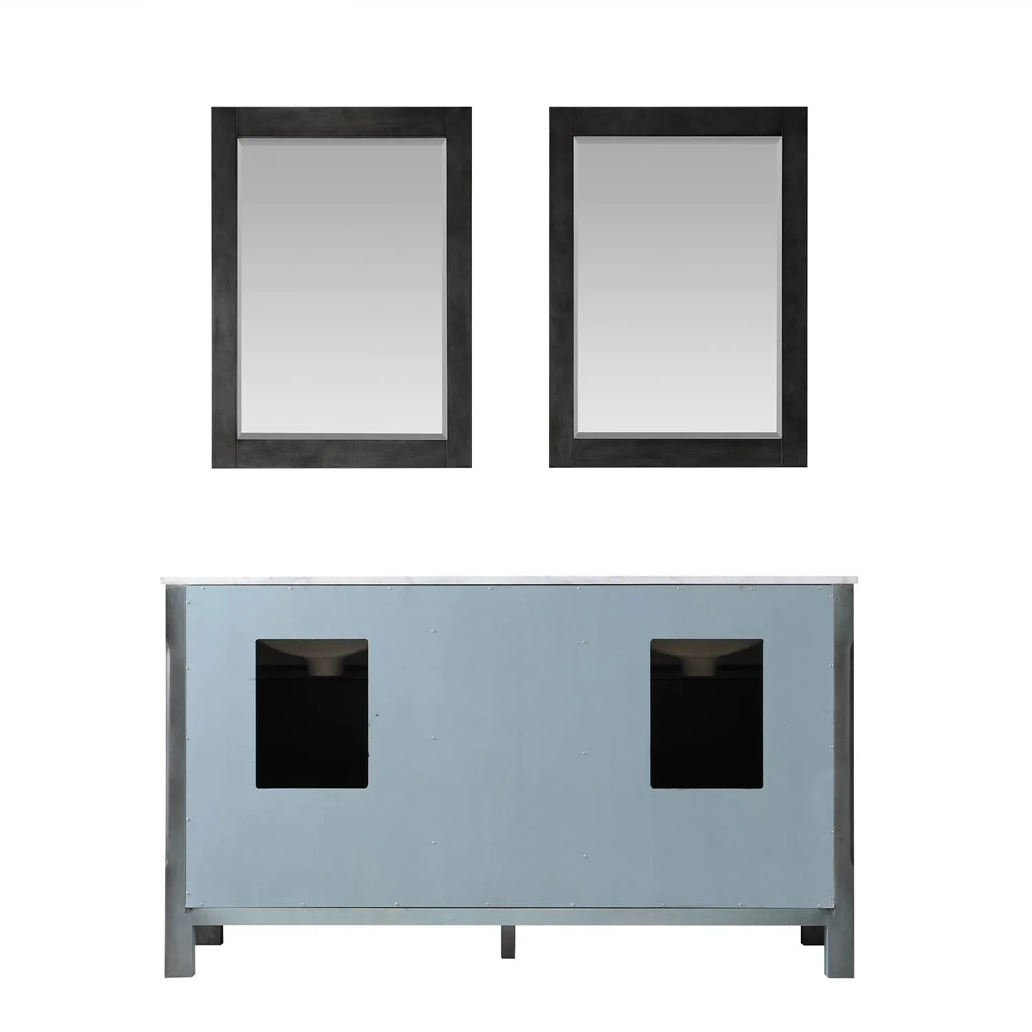 Altair Maribella 60 Inch Solid Plywood White Carrara Double Vanity - image 2