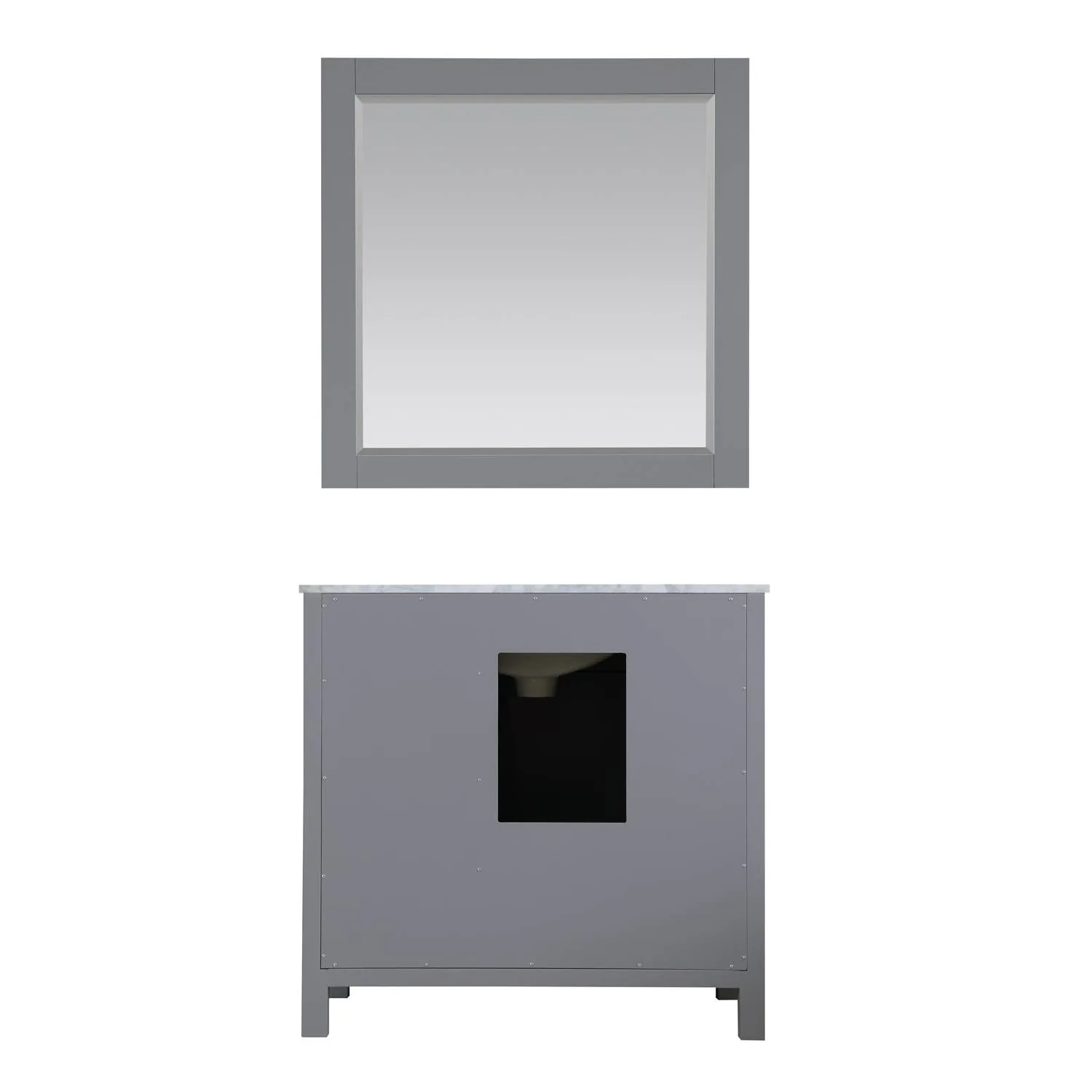 Altair Kinsley 36 Inch Solid Plywood White Carrara Single Vanity - image 2