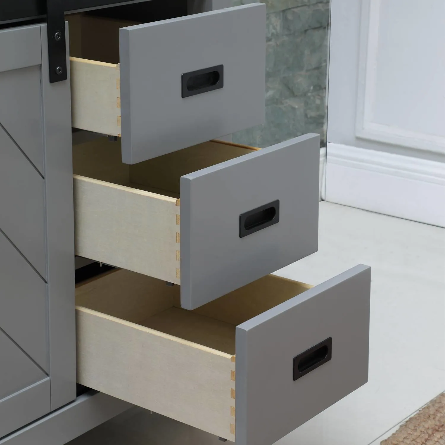 Altair Kinsley 36 Inch Solid Plywood White Carrara Single Vanity - image 8