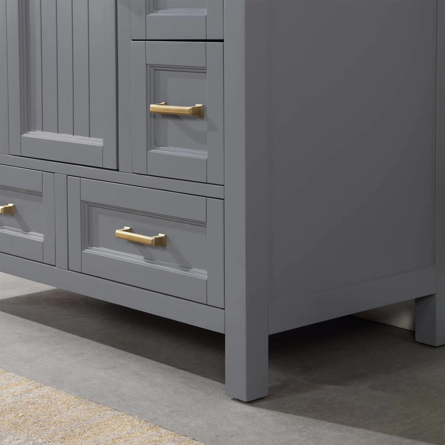 Altair Isla 42 Inch Gray Plywood White Carrara Stone Single Vanity - image 10