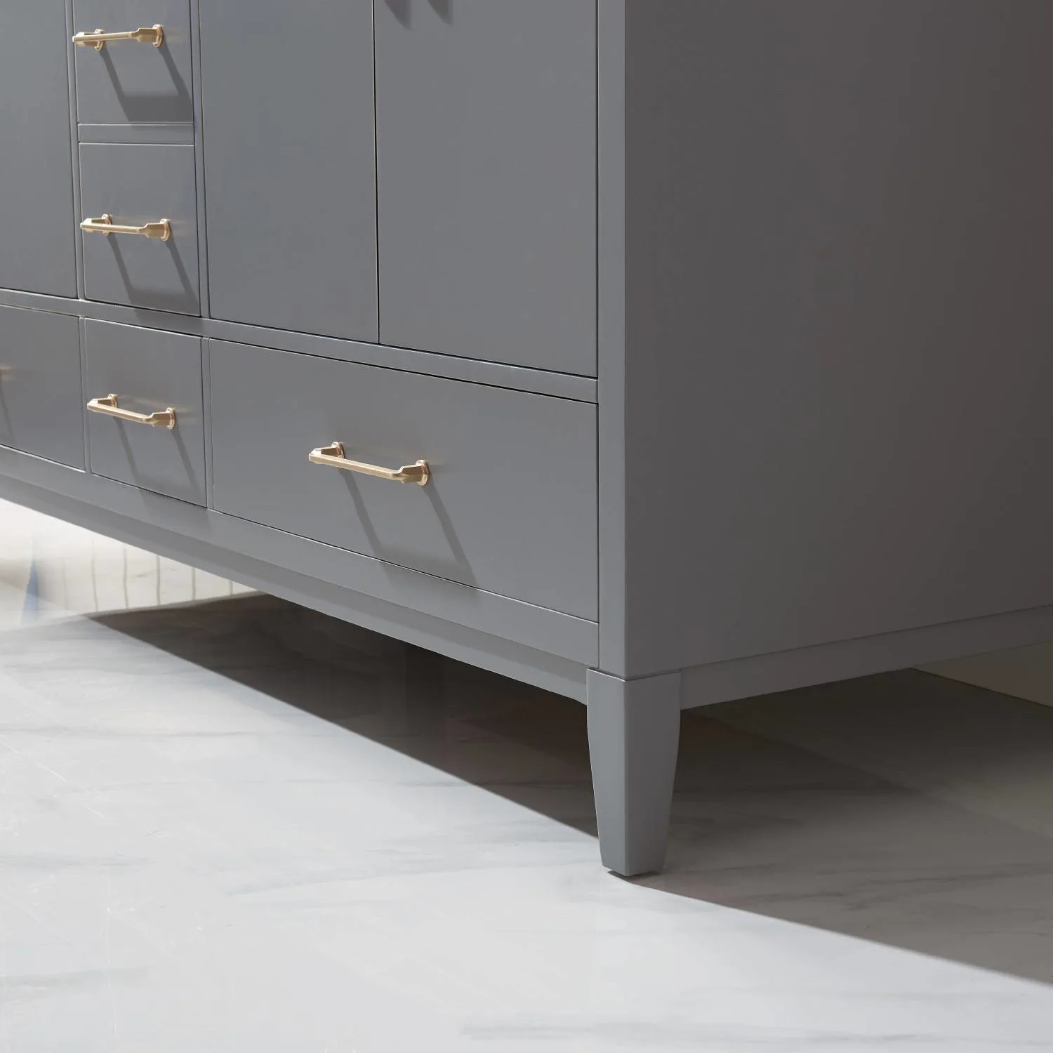 Altair Sutton 60 Inch Solid Plywood White Carrara Double Vanity - image 10