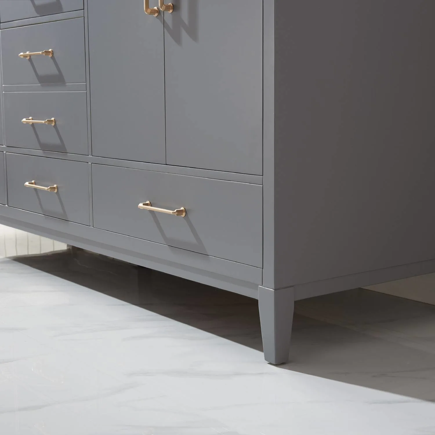 Altair Sutton 72 Inch Solid Plywood White Carrara Double Vanity - image 10