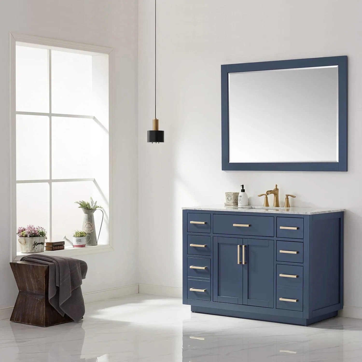 Altair Ivy 48 Inch Solid Plywood No Countertop Single Vanity Cabinet - image 8