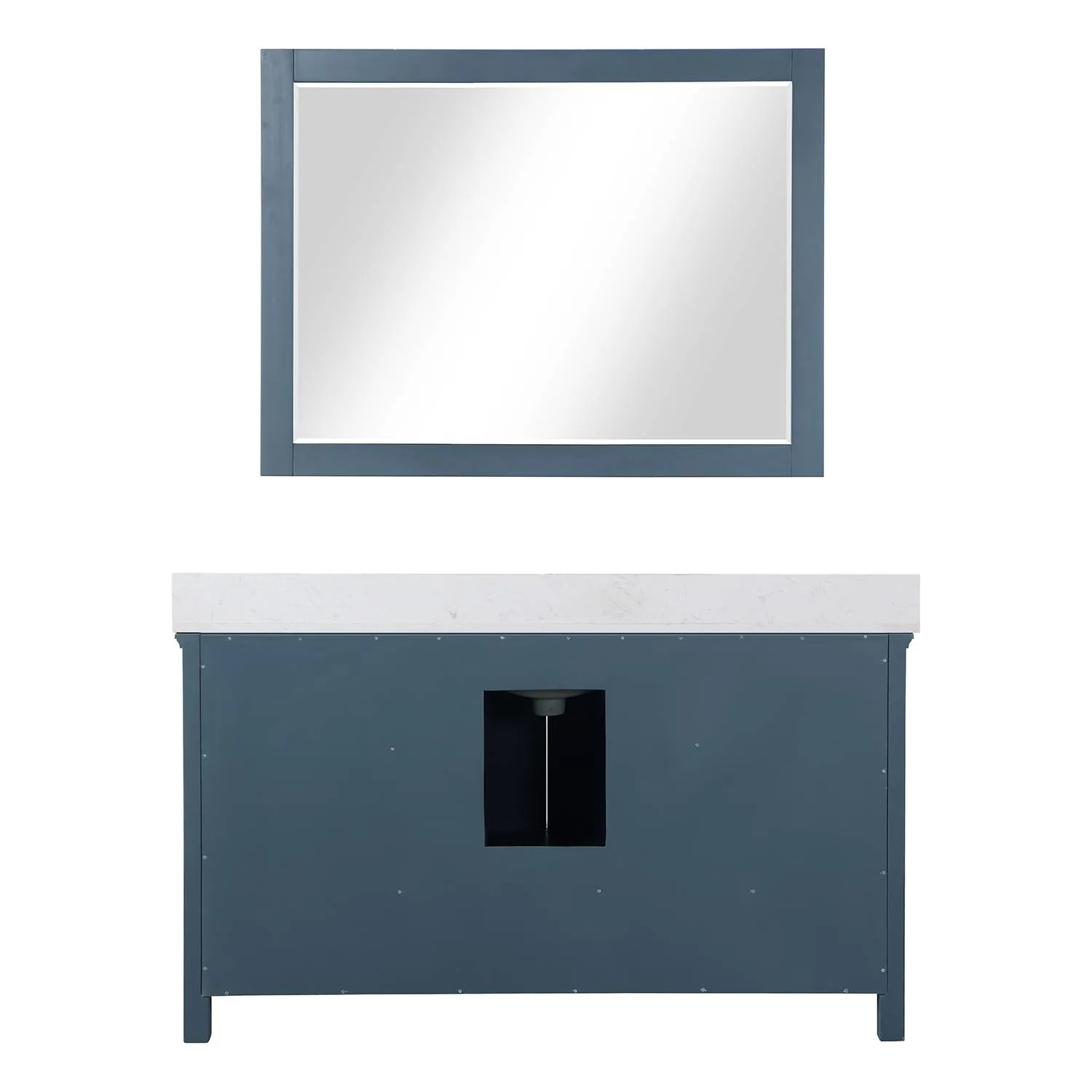 Altair Isla 60 Inch Classic Blue Plywood Carrara Stone Single Vanity - image 2