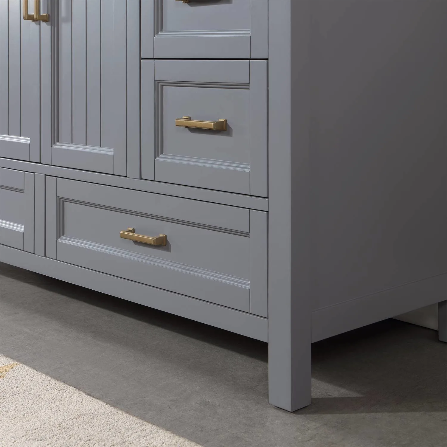 Altair Isla 60 Inch Gray Plywood White Carrara Stone Single Vanity - image 10