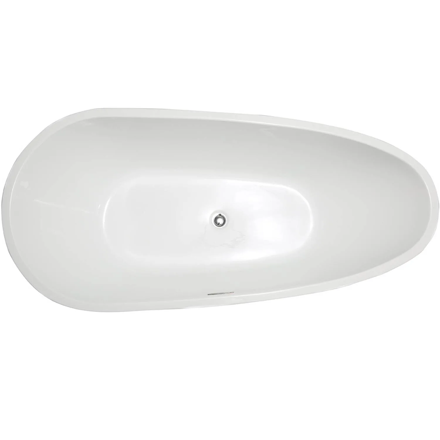 Legion Furniture 68 Inch No Faucet White Soaking Acrylic Bathtub - image 3