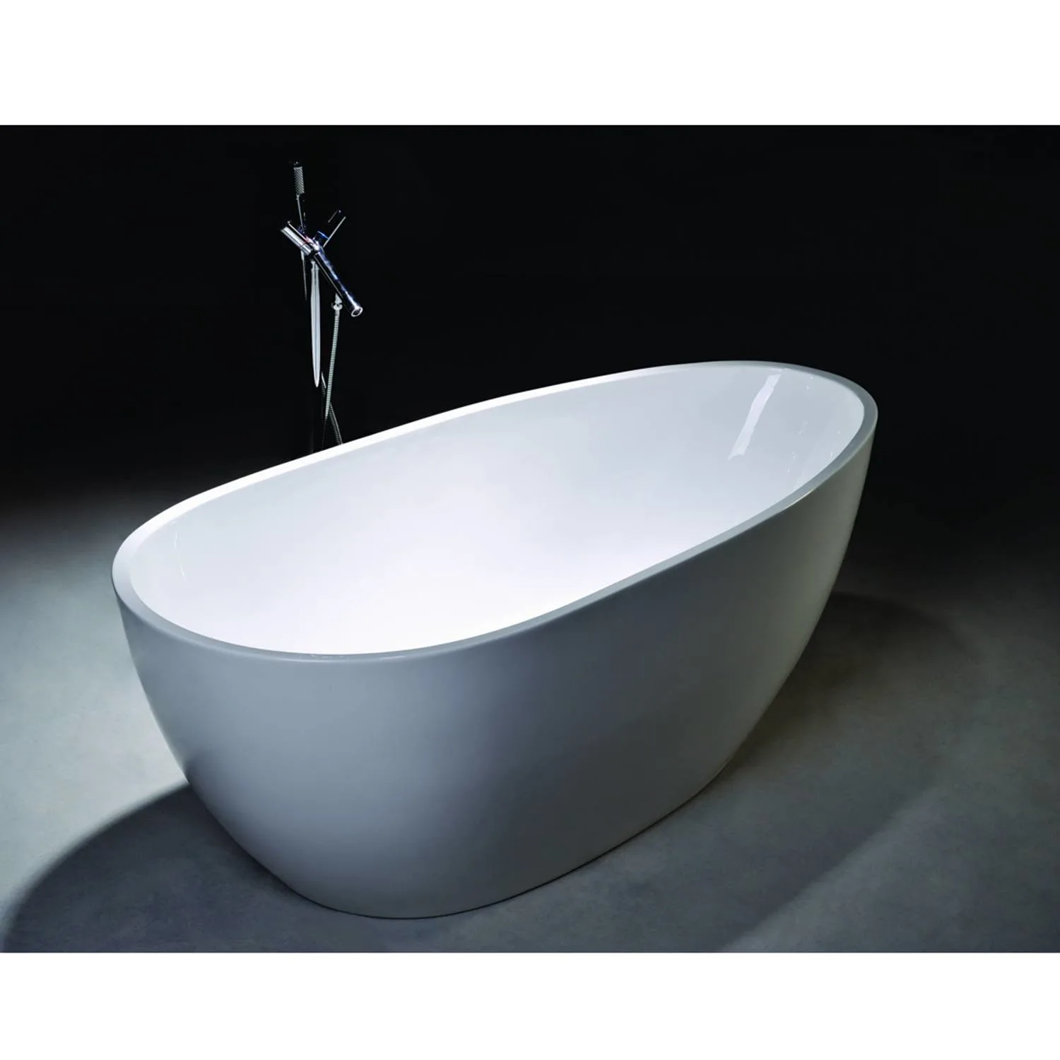 Legion Furniture 68 Inch No Faucet White Soaking Acrylic Bathtub - image 4