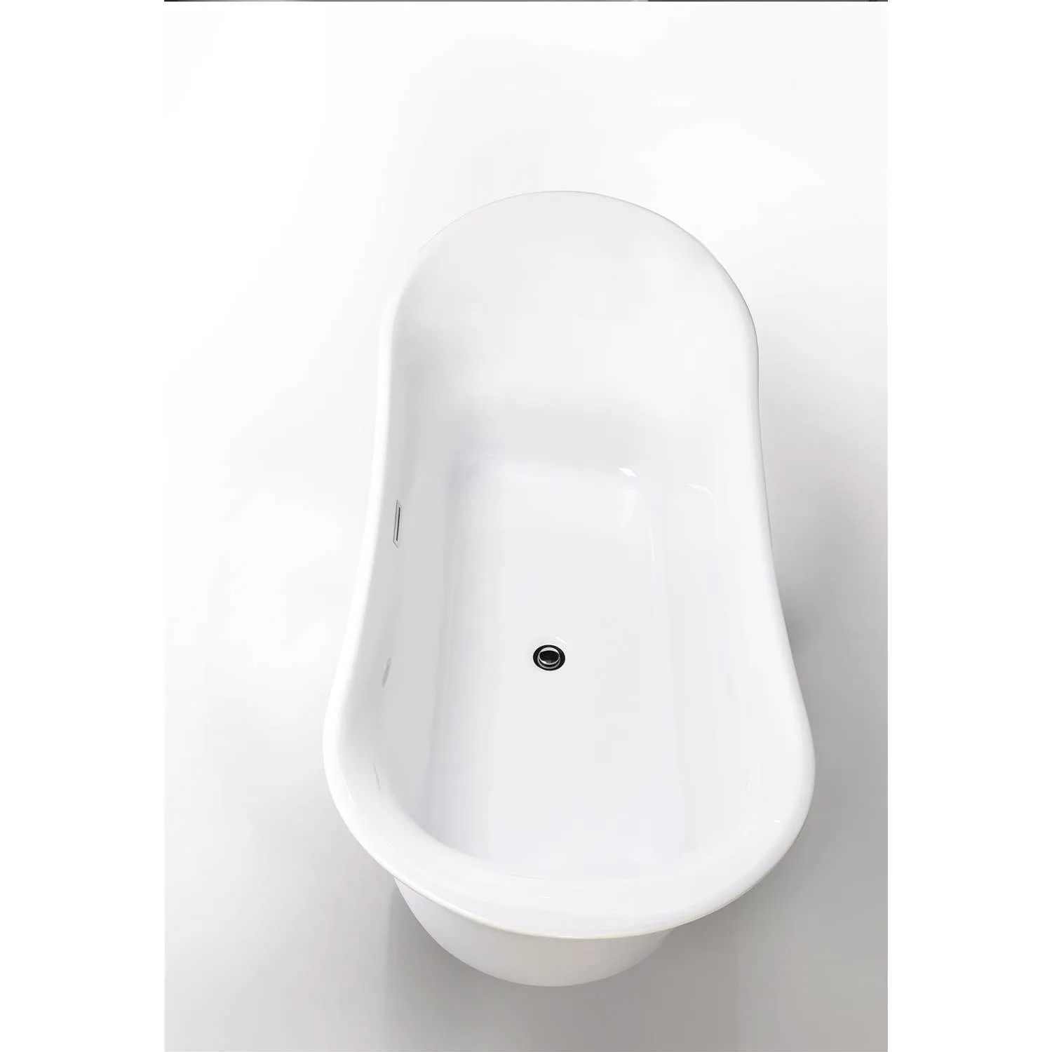 Legion Furniture 67 Inch No Faucet White Double Slipper Acrylic Bathtub - image 10