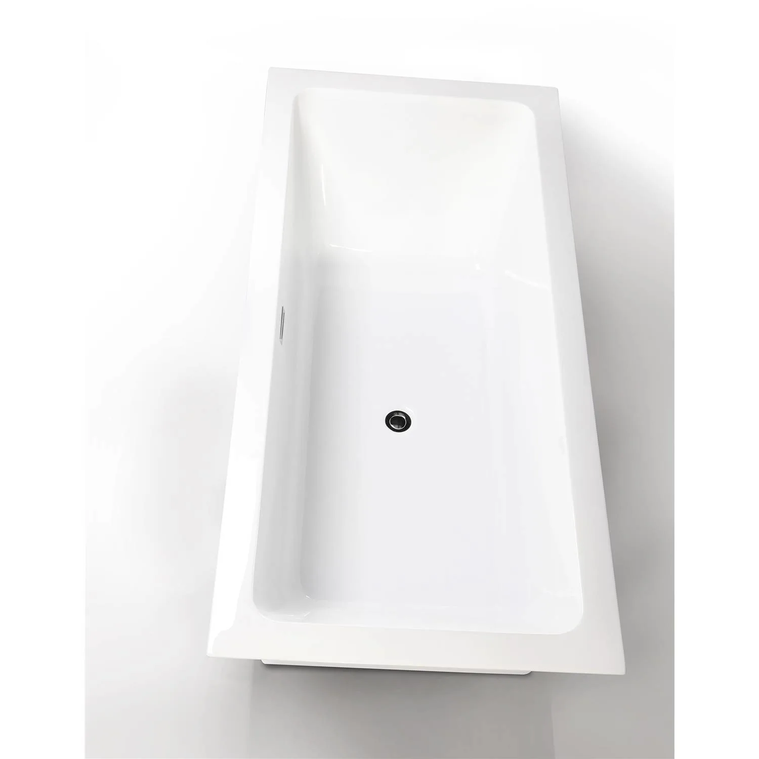 Legion Furniture 67 Inch No Faucet White Rectangular Acrylic Bathtub - image 9
