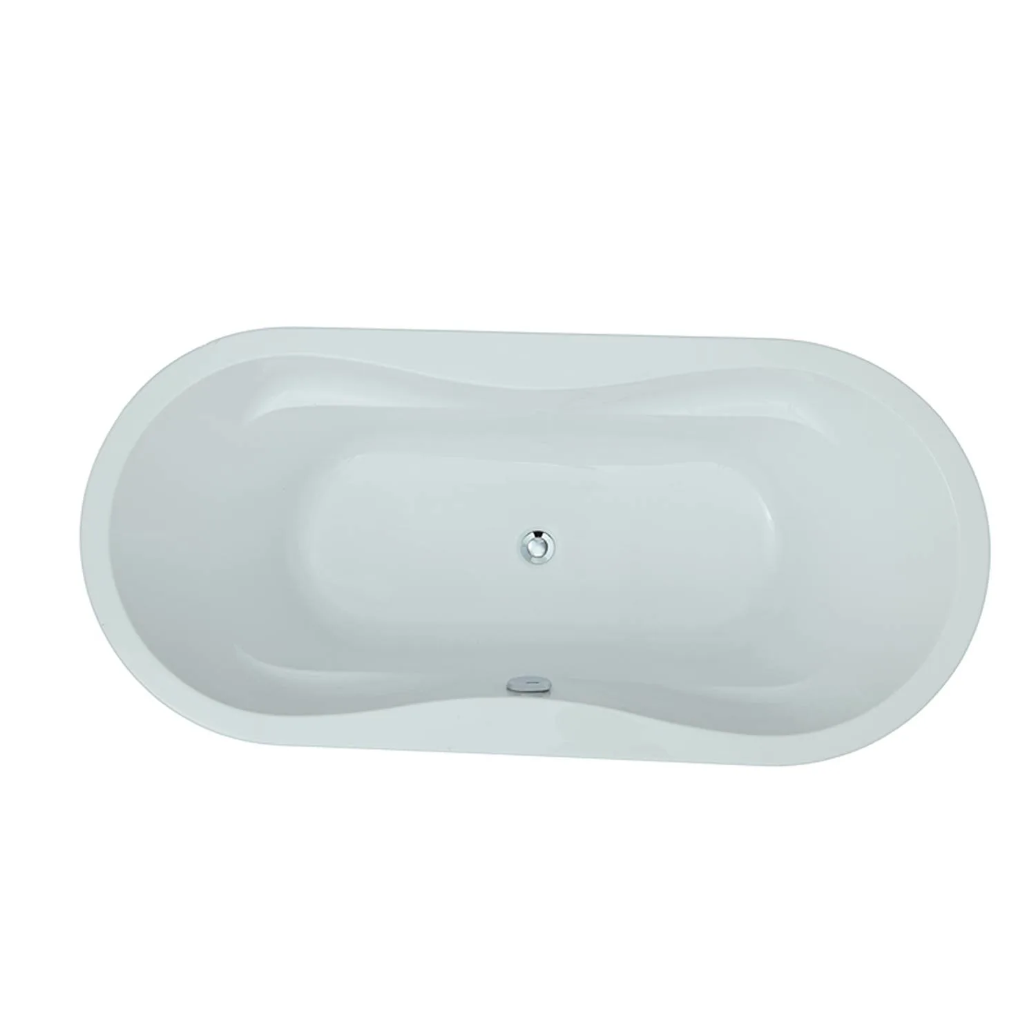 Legion Furniture 66 Inch No Faucet White Soaking Acrylic Bathtub - image 7
