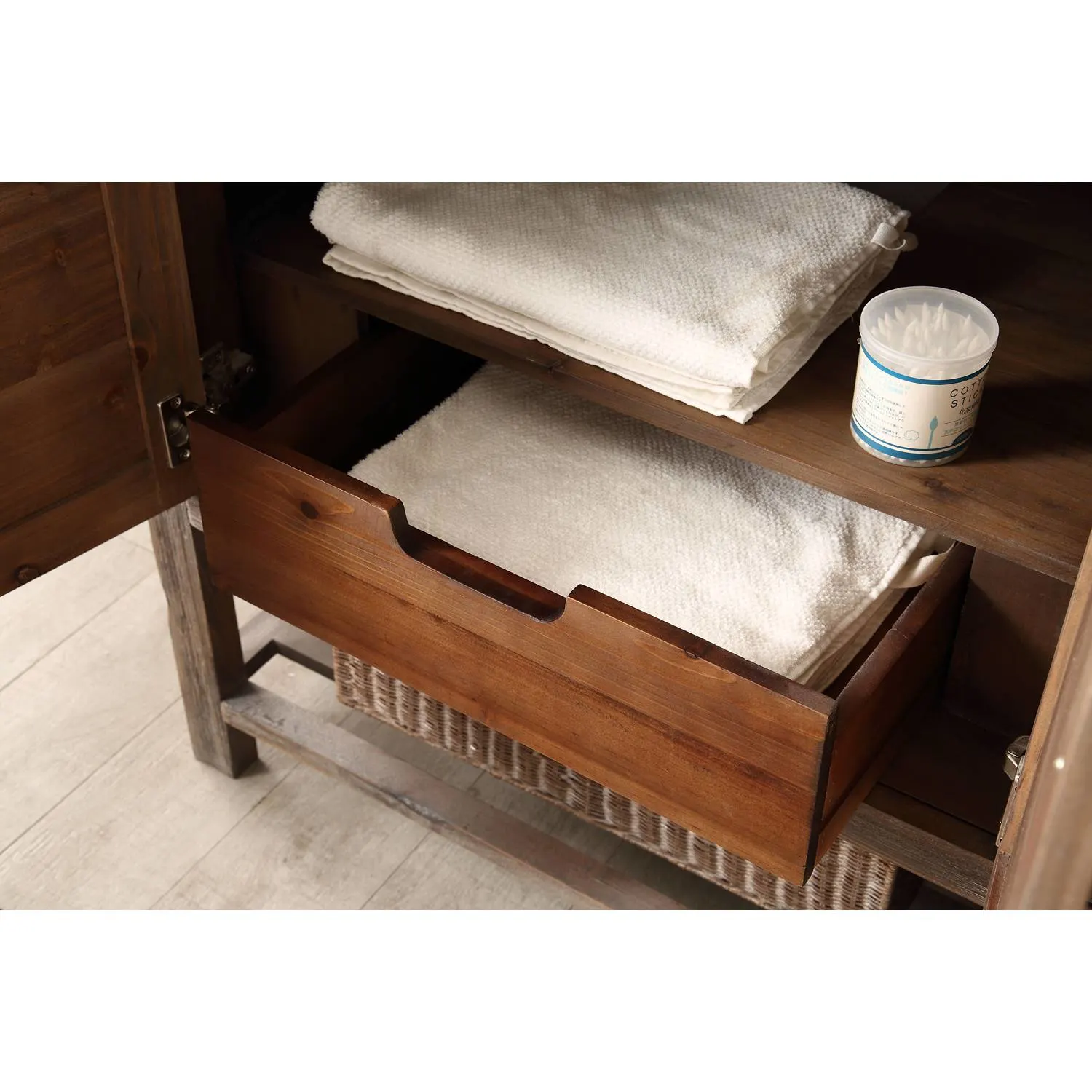 Legion Furniture 60 Inch Moon Stone Top Brown Rustic Vanity Cabinet - image 5