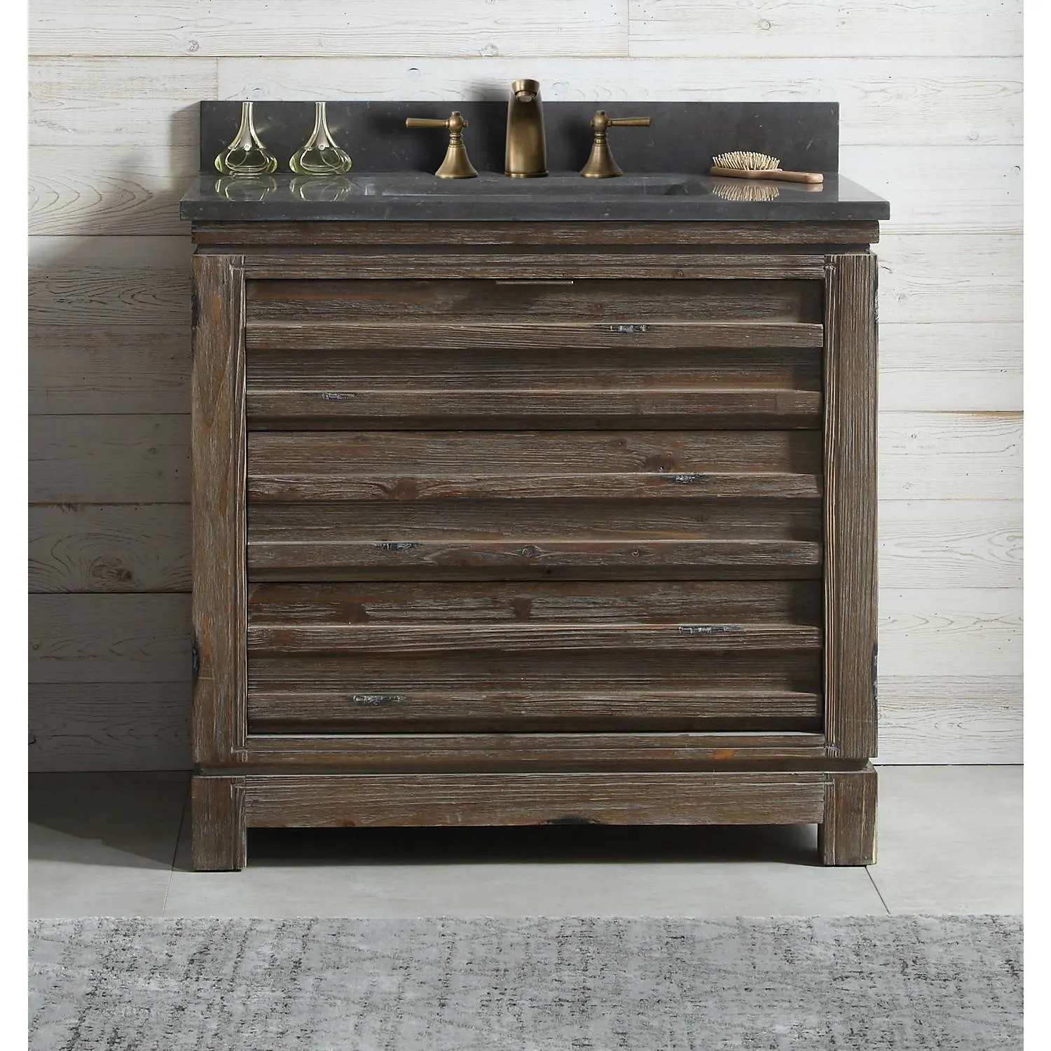 Legion Furniture 36 Inch Moon Stone Top Ceramic Sink Vanity Cabinet - image 2