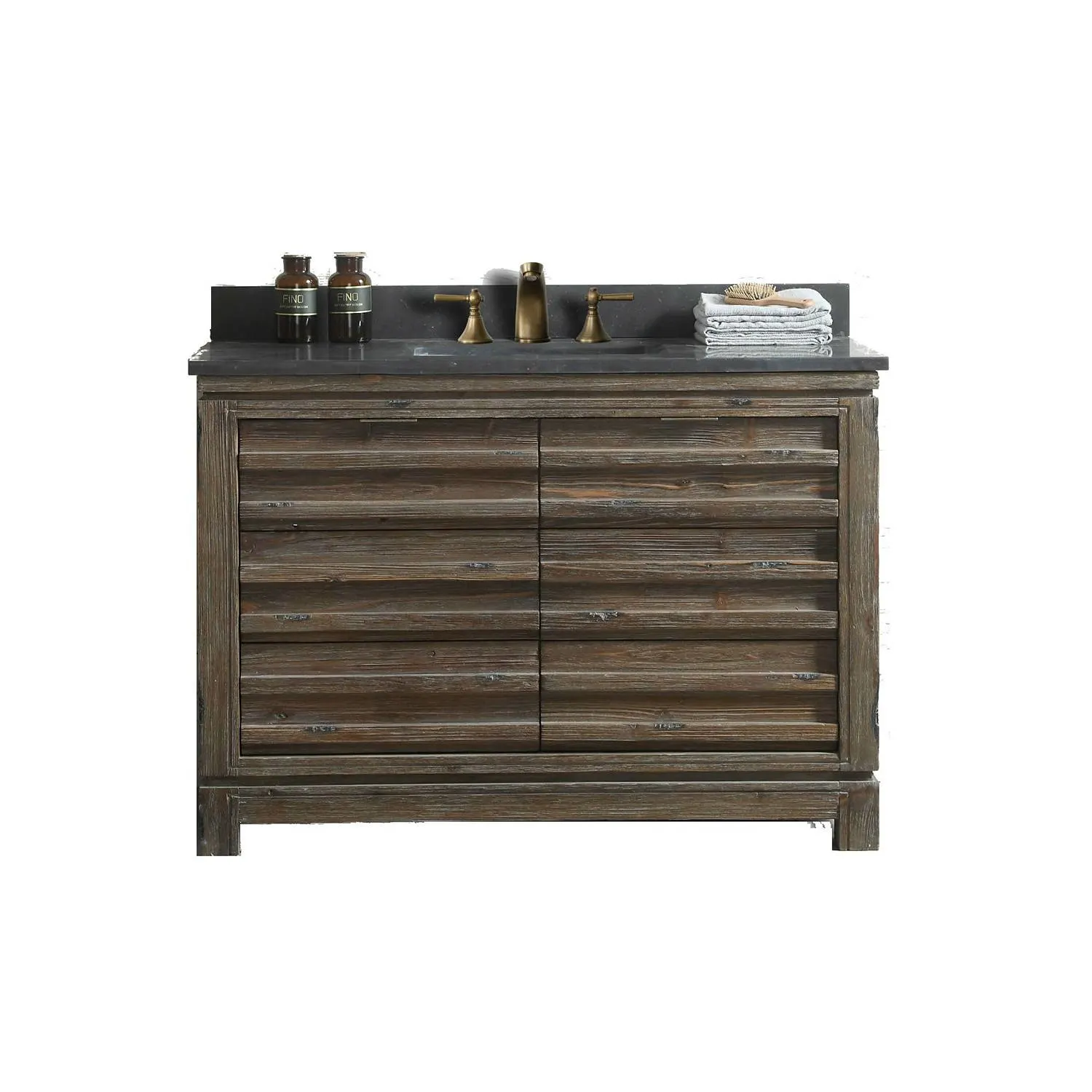 Legion Furniture 48 Inch Moon Stone Top Ceramic Sink Vanity Cabinet