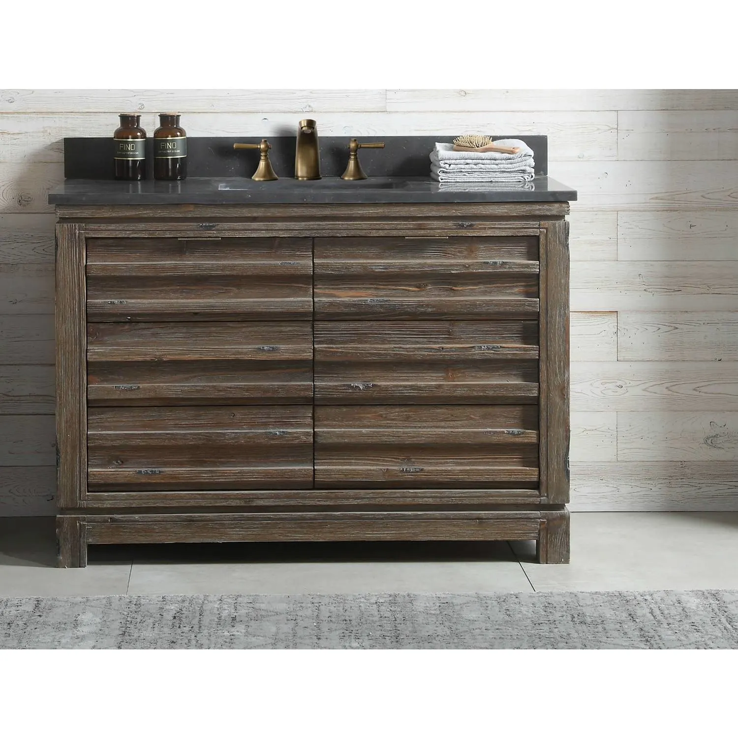 Legion Furniture 48 Inch Moon Stone Top Ceramic Sink Vanity Cabinet - image 2