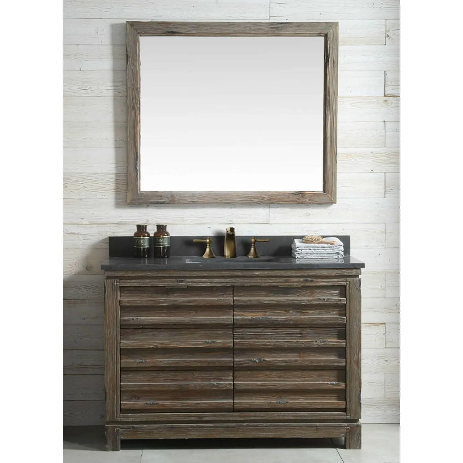 Legion Furniture 48 Inch Moon Stone Top Ceramic Sink Vanity Cabinet - image 4