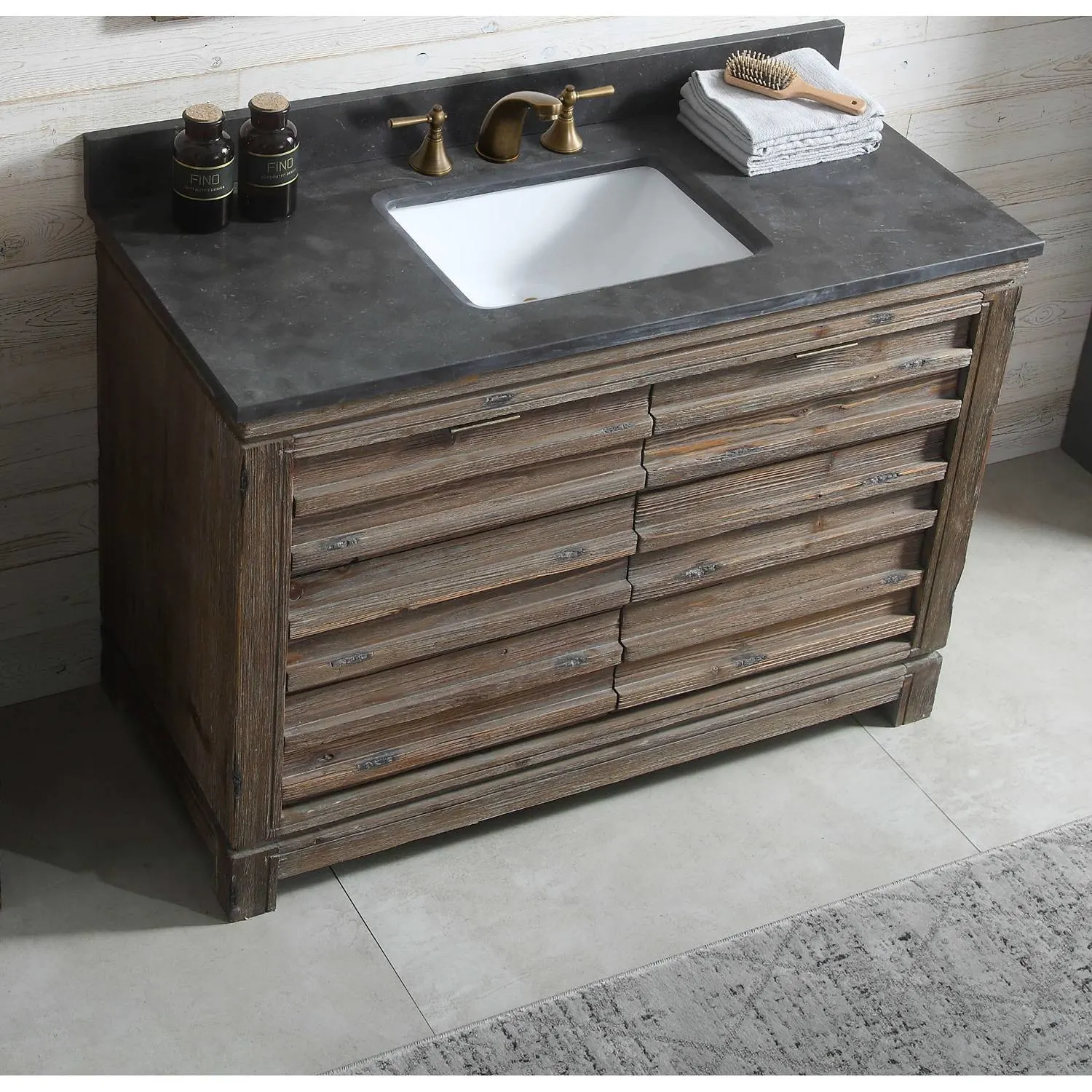 Legion Furniture 48 Inch Moon Stone Top Ceramic Sink Vanity Cabinet - image 10