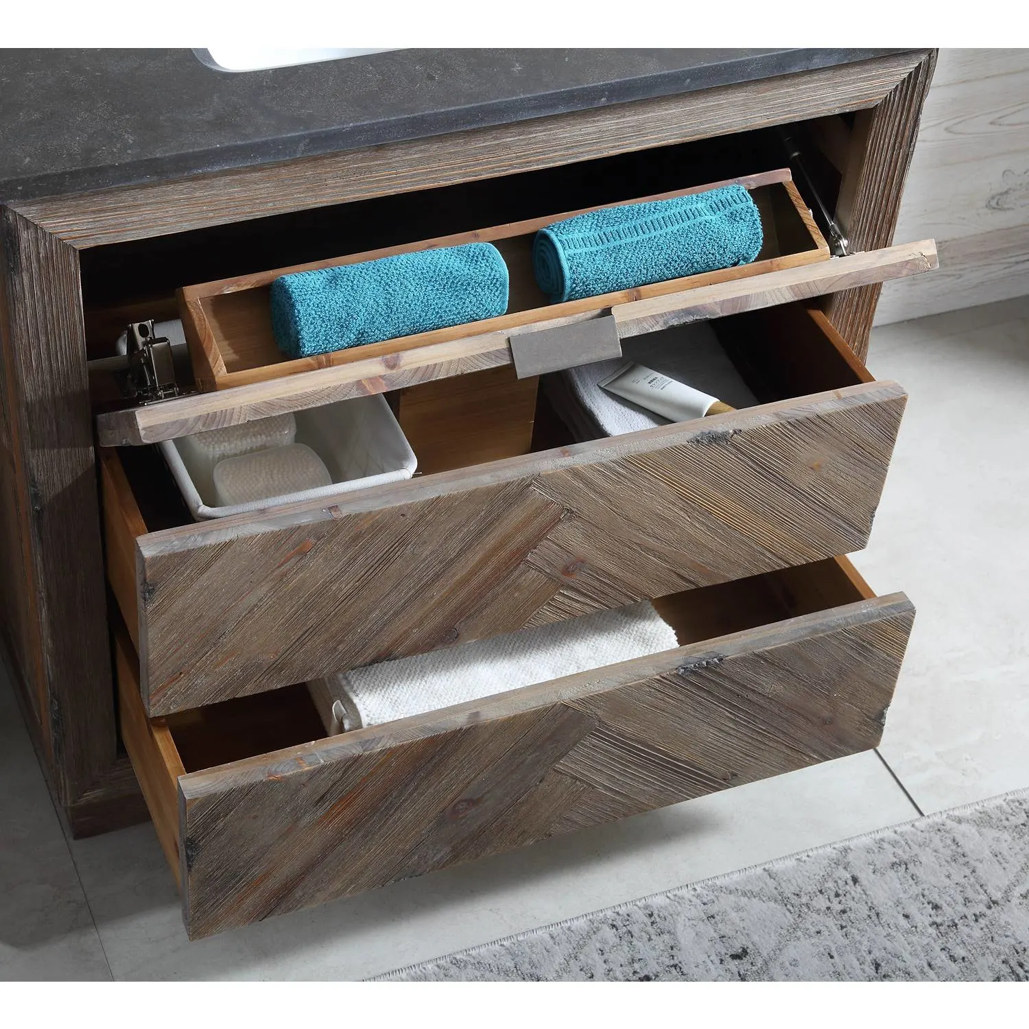 Legion Furniture 36 Inch Moon Stone Top Ceramic Sink Vanity Cabinet - image 8