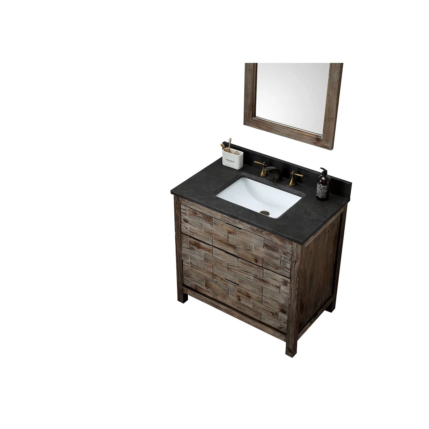 Legion Furniture 36 Inch Moon Stone Top Ceramic Sink Vanity Cabinet - image 10