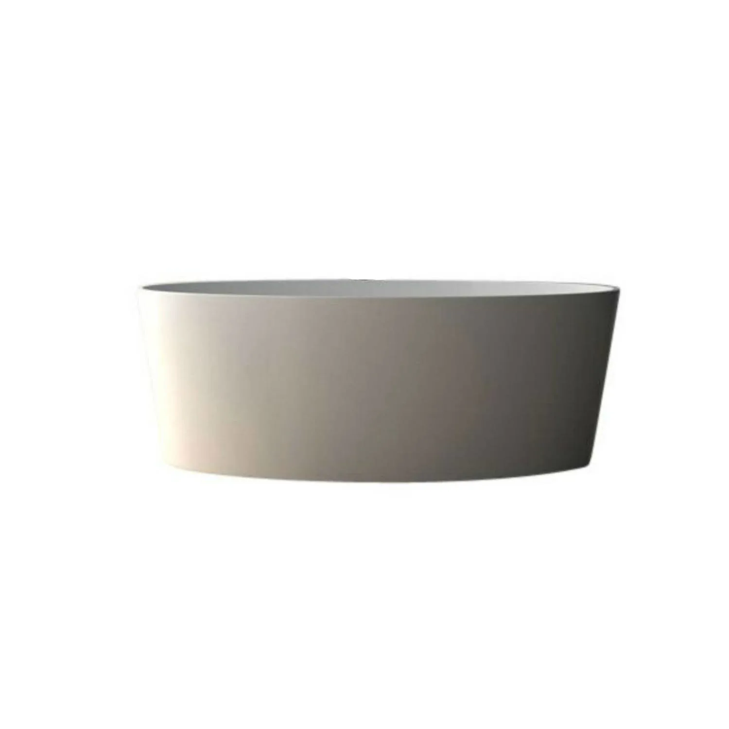 Legion Furniture 63 Inch No Faucet Matt White Solid Surface Bathtub